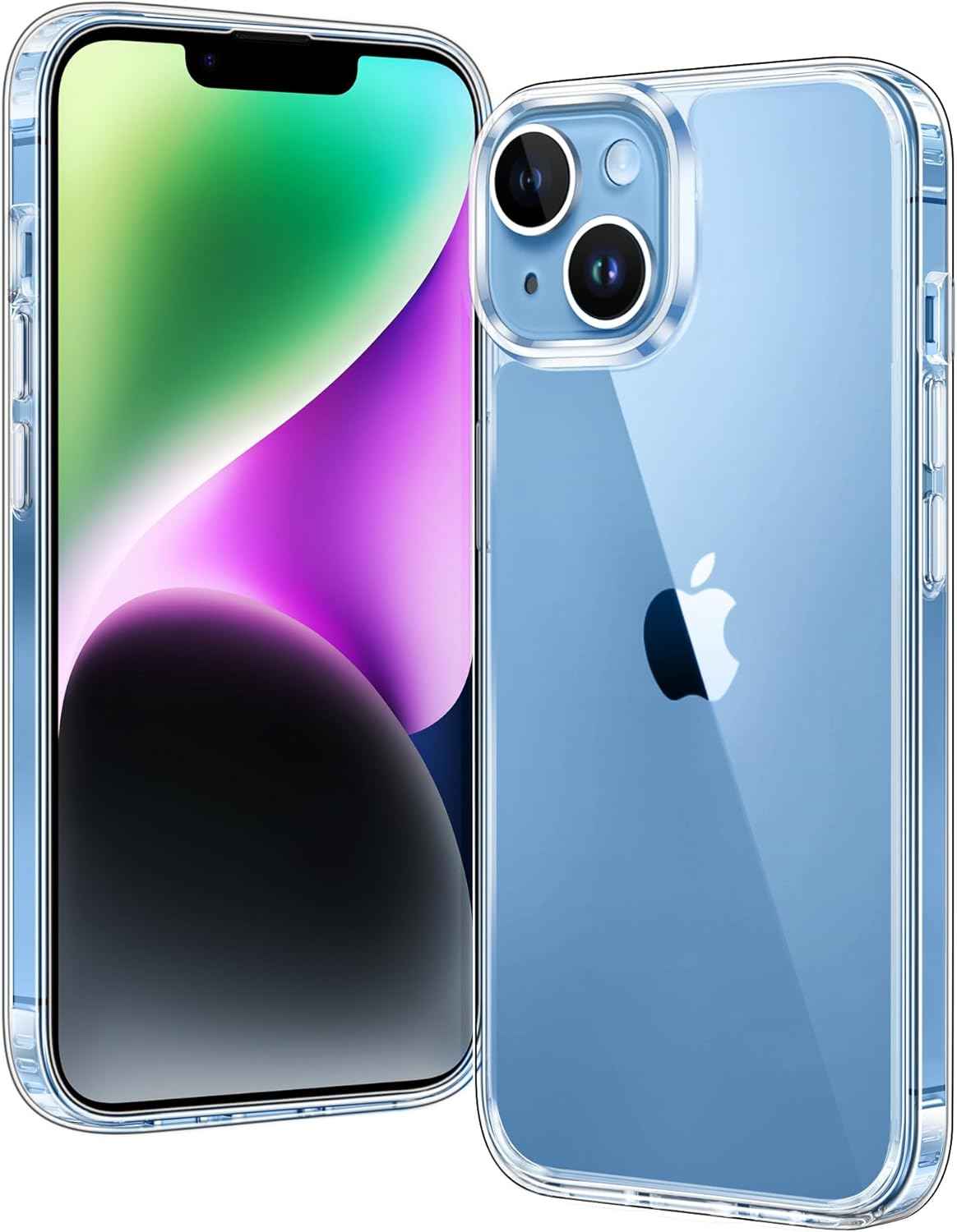 FNTCASE for iPhone 17 Pro Case, Compatible with Magsafe, Clear Transparent Magnetic Shockproof Protective Rugged Phone Cover with Screen Protector - 6.3 inch (A-Clear)