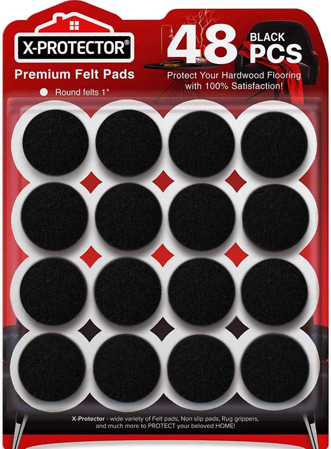 Felt Furniture Pads X-PROTECTOR 133 PCS Premium Furniture Pads - Felt Pads Furniture Feet Best Wood Floor Protectors - Protect Your Hardwood & Laminate Flooring! Brown and Beige