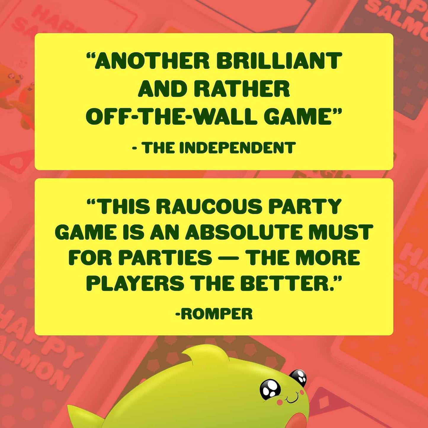 Exploding Kittens Happy Salmon 3-8 Players - Ages 6+ - 90 Second Rounds - Easy to Learn Quick Matching Card Game - Party Game, Family Game Night, Kid and Adult Card Game