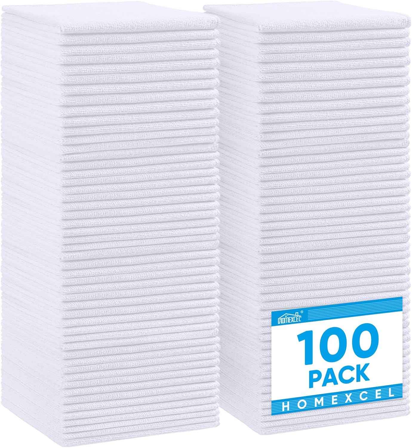 HOMEXCEL Microfiber Cleaning Cloth, Kitchen Towels 12 Pack, Lint Free, Scratch-Free, Highly Absorbent, Reusable Dish Towels for Kitchen and Household