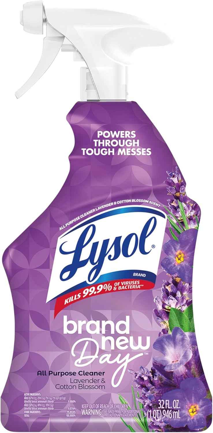 Lysol All Purpose Cleaner Spray, Multi-Purpose Disinfecting Spray, Kitchen & Bathroom Cleaner, Coconut & Sea Minerals Scent, 32 Fl Oz