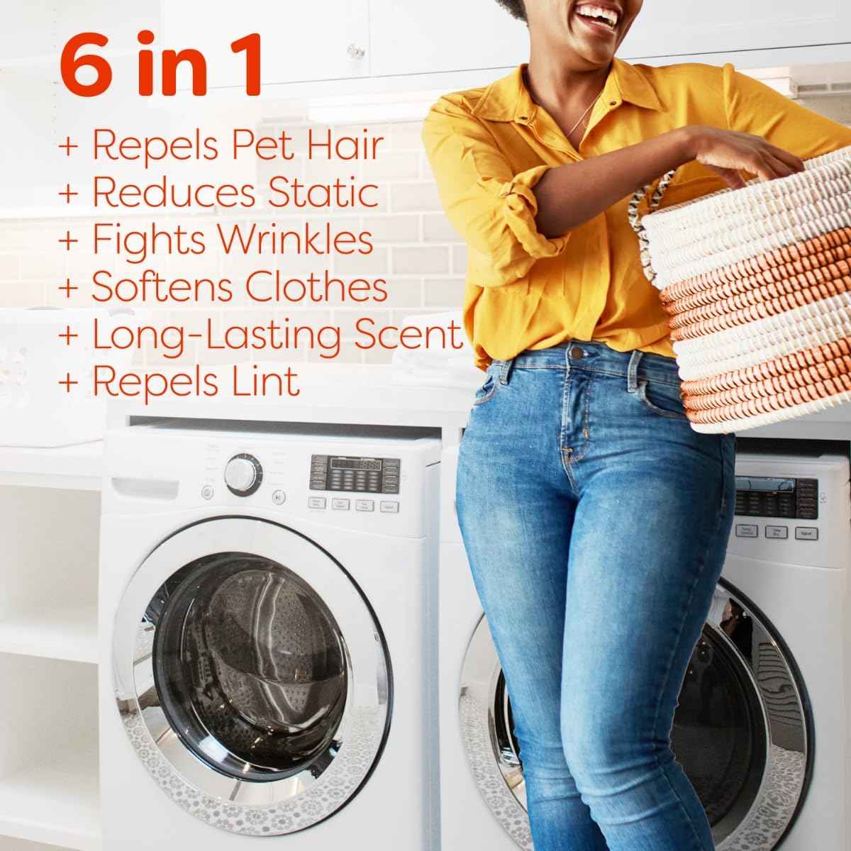 Bounce Pet Hair and Lint Guard Mega Fabric Softener Dryer Sheets with 3X Pet Hair Fighters, Fresh Scent, 180 Count, Bounce Dryer Sheets, Laundry Sheets, Mega Sheet