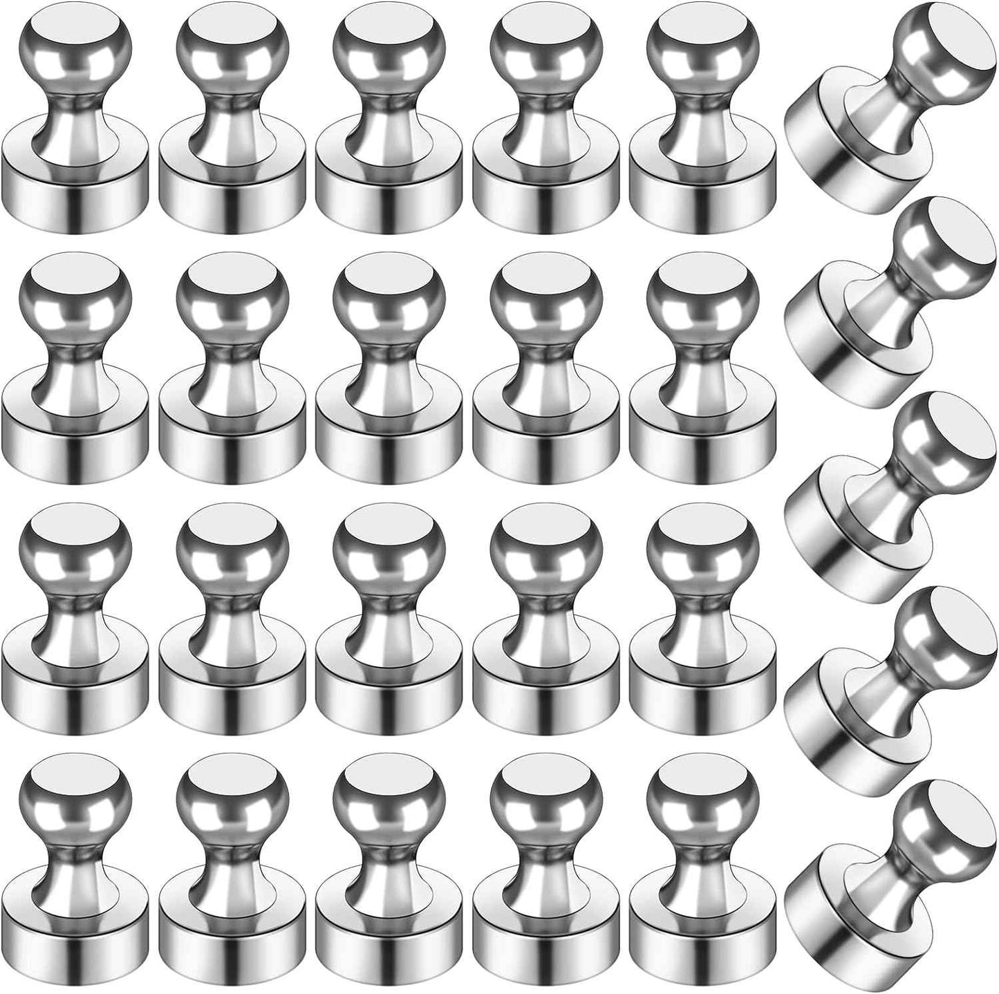 LOVIMAG 12Pcs Black Fridge Magnets, Small and Strong Magnets for Whiteboard, Office, Classroom, Map, Kitchen