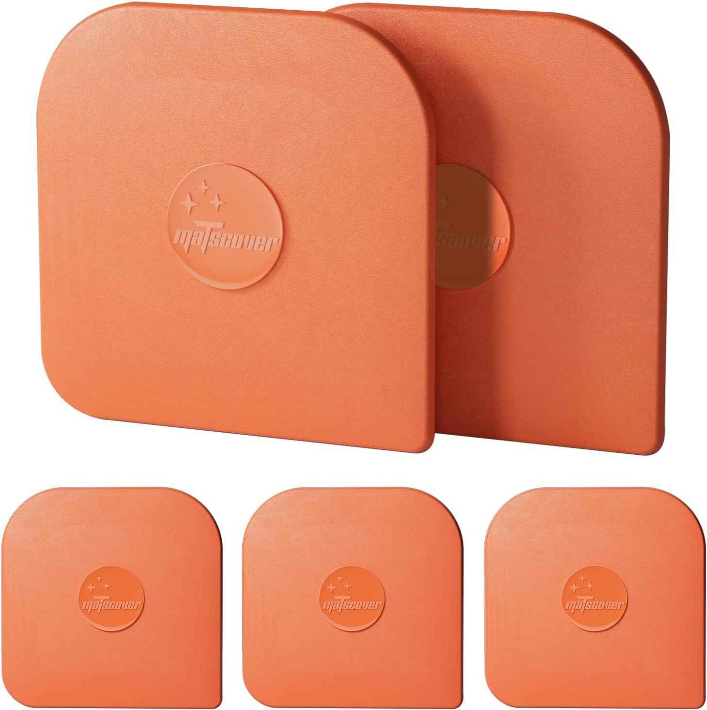 Pan Scraper, 5 Pcs Pot Scraper Plastic, Pot Scraper Non Scratch for Cast Iron, Pot and Pan Cleaning, Sturdy Scraper Kitchen Tool