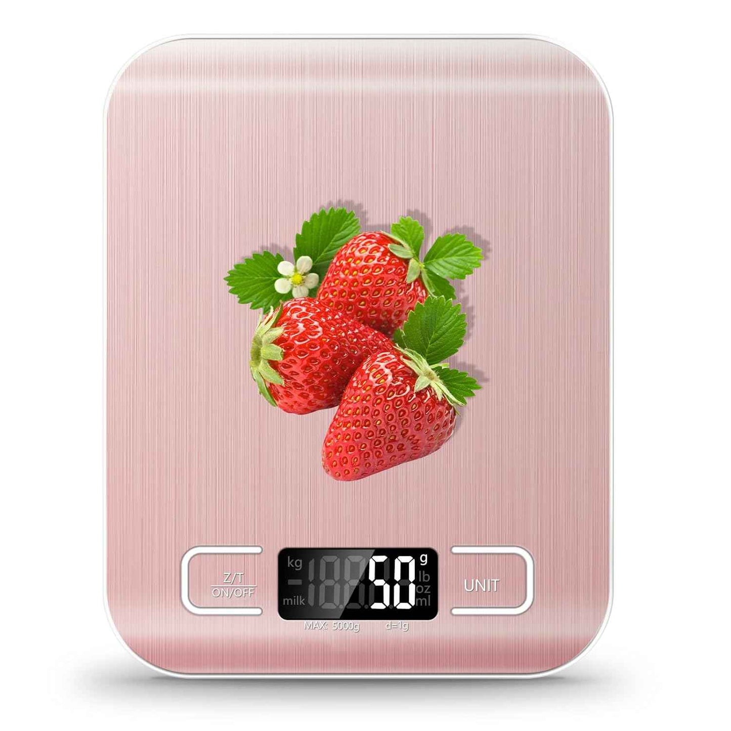 Food Scale, 11lb Kitchen Scale with 6 Units Tare Function & LCD Display, 0.05oz/1g Stainless Steel Digital Food Scale Grams and Ounces for Baking, Cooking, Dieting and Meal Prep (Batteries Included)