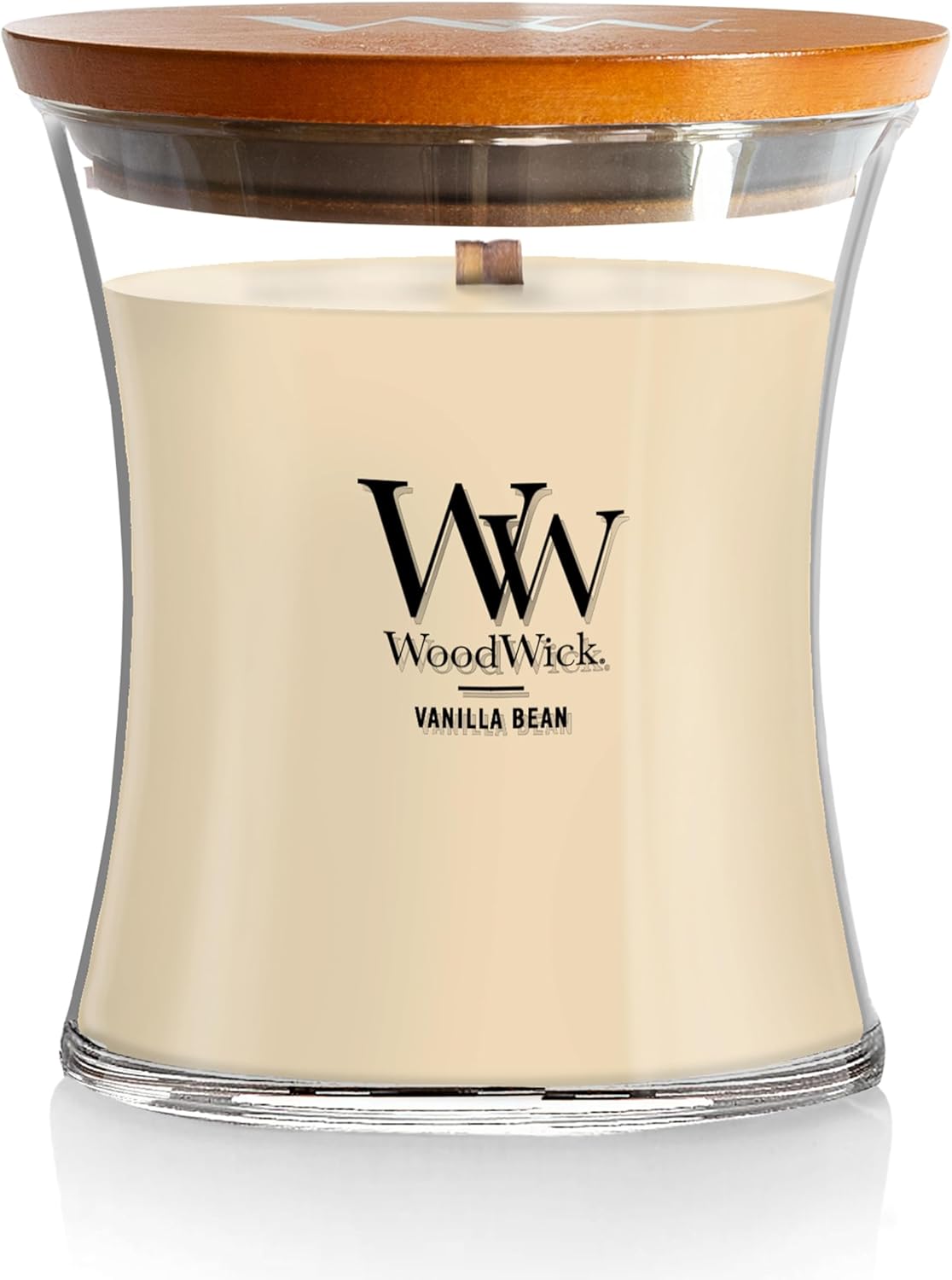 WoodWick Cinnamon Chai Holiday Candle Gifts for Women and Men, 9.7 oz Medium Hourglass Candle with Crackling Wick