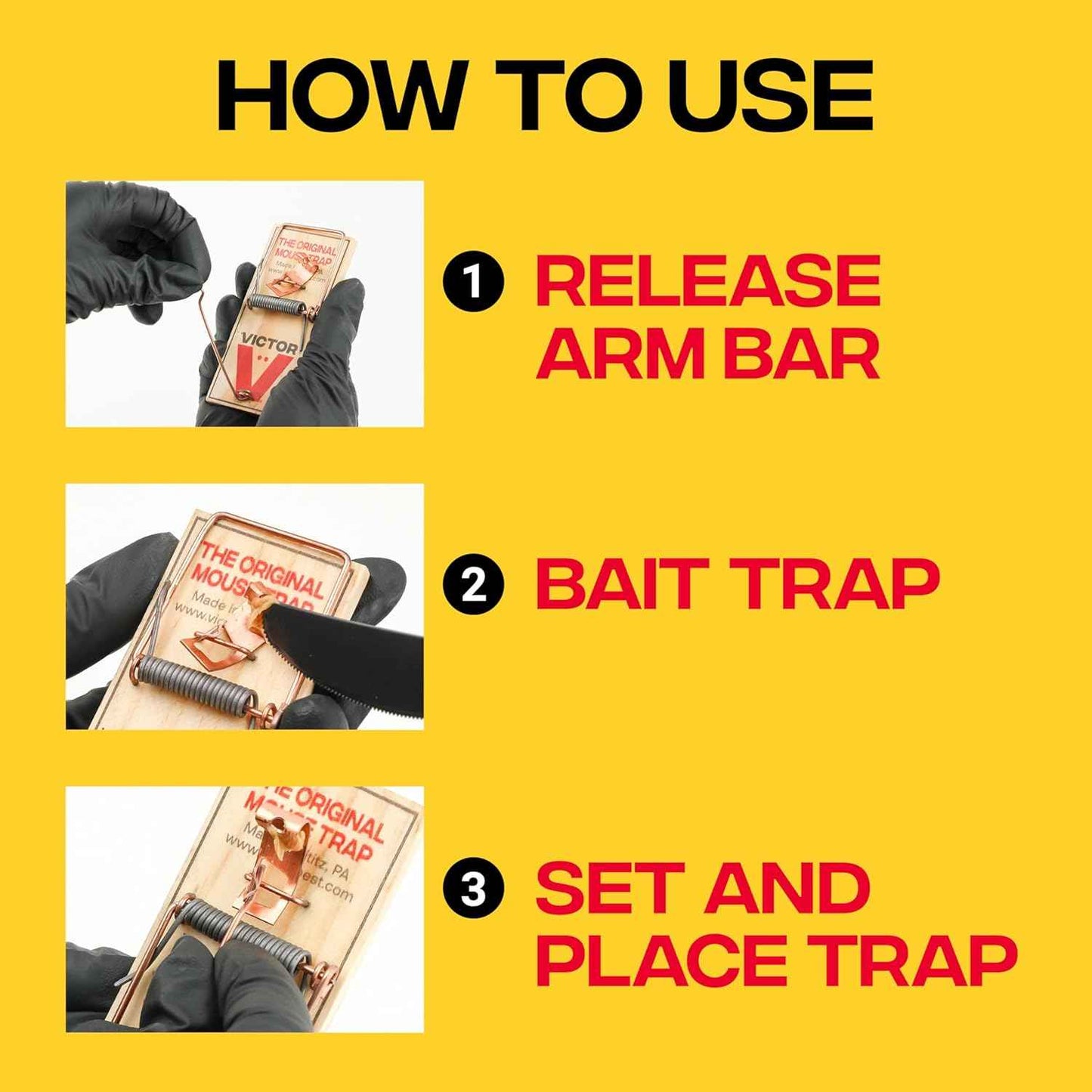 Victor Mouse Traps M150-12, Metal Pedal, Sustainably Sourced FSC Wood, Wooden Mouse Traps, 12 Metal Pedal Traps