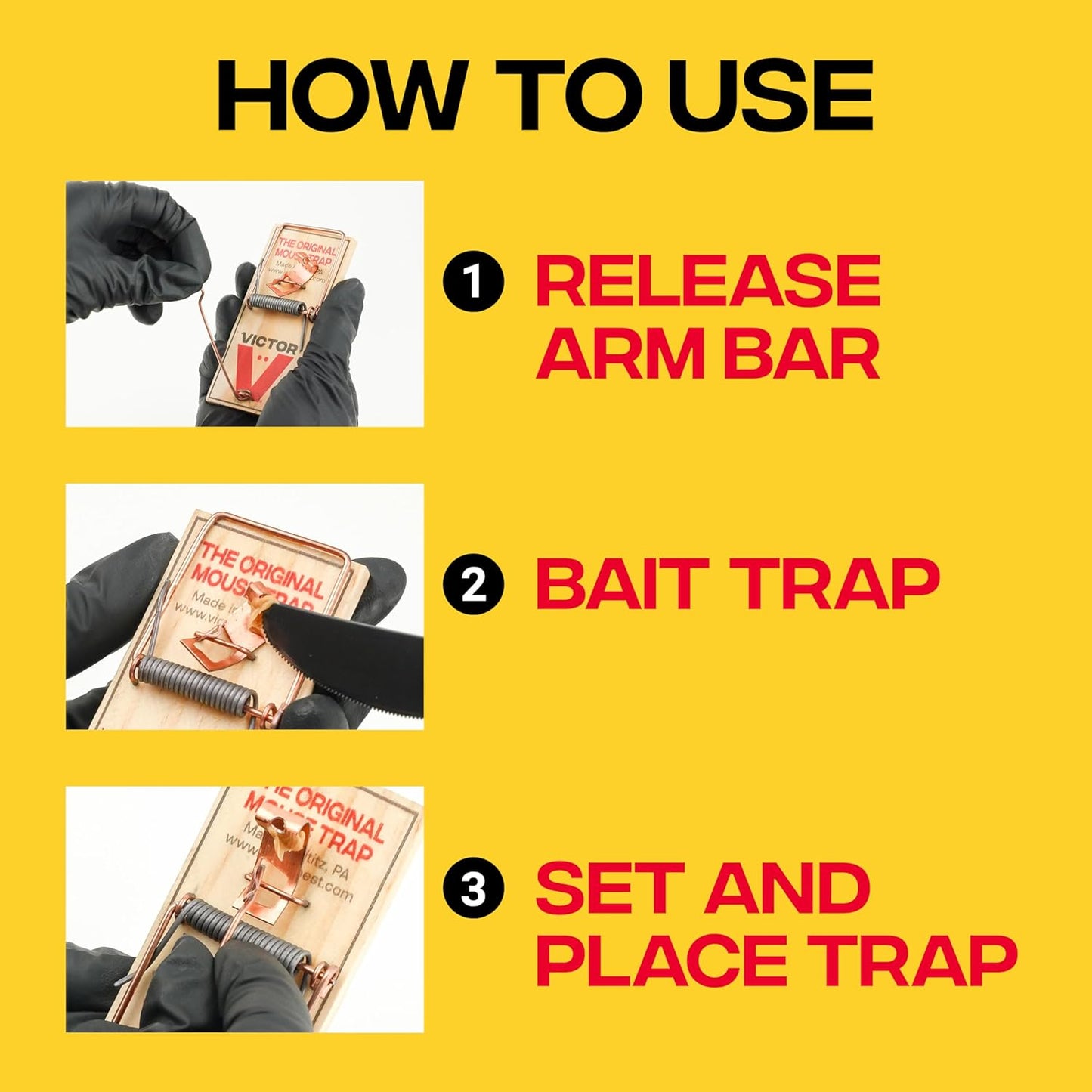 Victor Mouse Traps M150-12, Metal Pedal, Sustainably Sourced FSC Wood, Wooden Mouse Traps, 12 Metal Pedal Traps