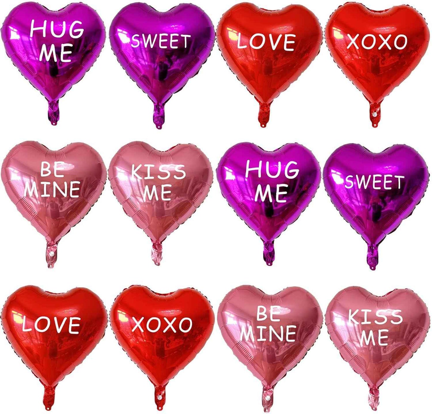 Gradient Pink Heart Shaped balloons Pack of 10,18 Inch Love Valentine Balloons Heart Romantic Balloons For Valentines Day Propose Marriage Wedding Bridal Shower Engagement Party Decorations