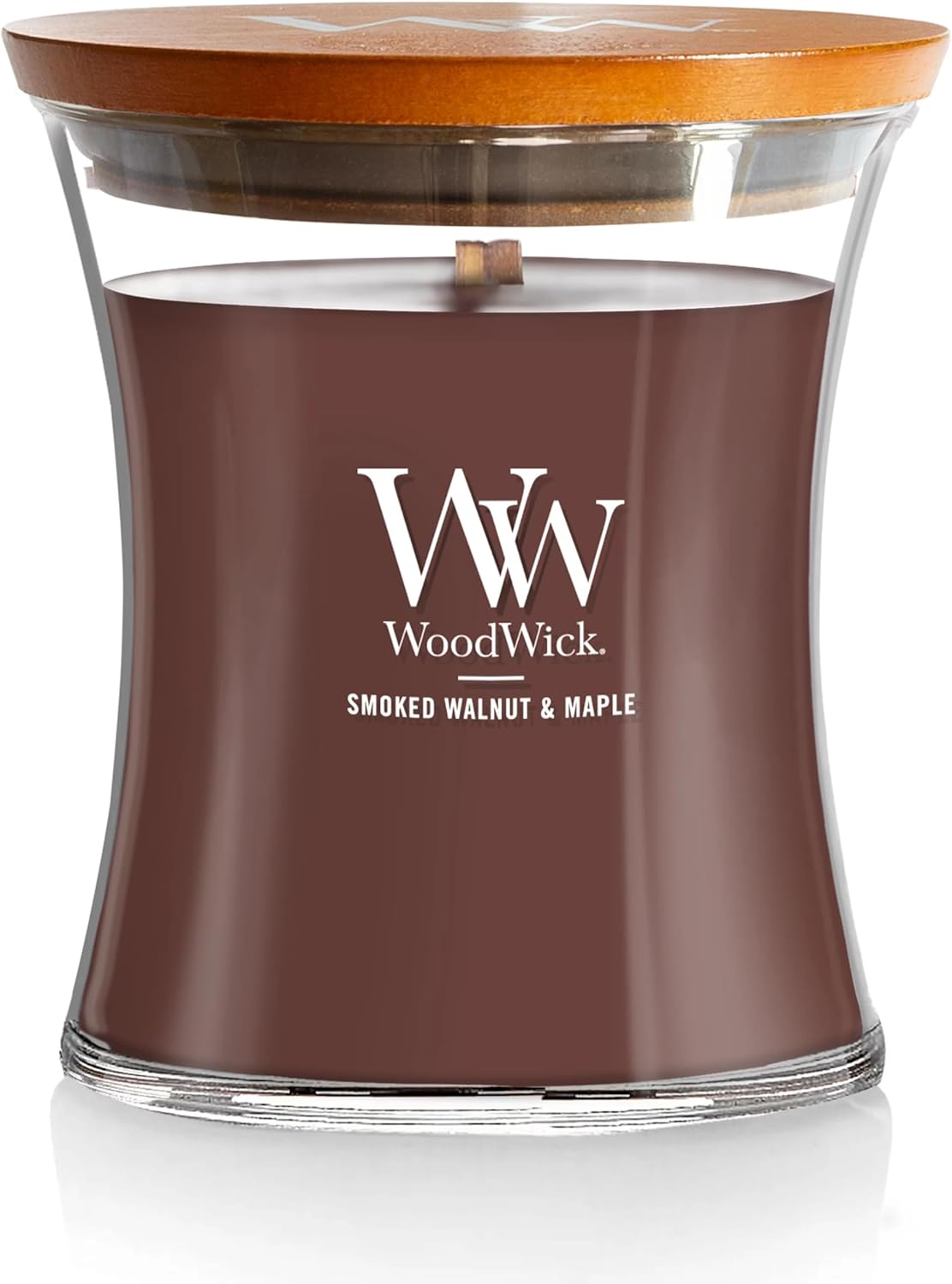WoodWick Cinnamon Chai Holiday Candle Gifts for Women and Men, 9.7 oz Medium Hourglass Candle with Crackling Wick