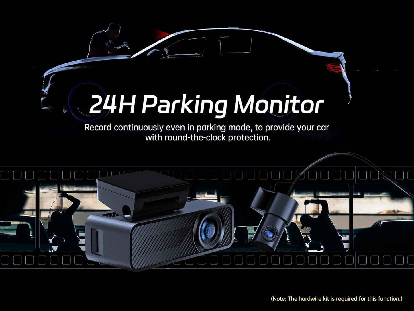 Pelsee P1 Duo 4K Dash Cam Front and Rear, 64GB SD Card, 4K+1080P Dual Dash Camera for Cars, Wi-Fi & App Control, 1.5ββIPS Display Car Camera, Voice Control, Night Vision, 24H Parking Mode, G-Sensor