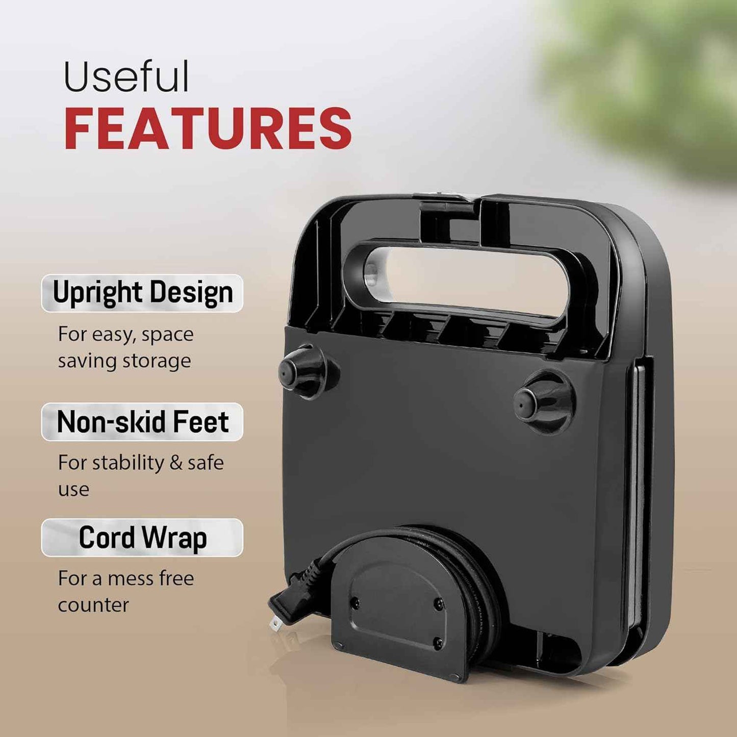 Elite Gourmet ESM2207XSS Sandwich Panini Maker Grilled Cheese, Machine Tuna Melt Omelets Non-stick Cooking Surface, 2 Slice, 750 Watts, Stainless Steel