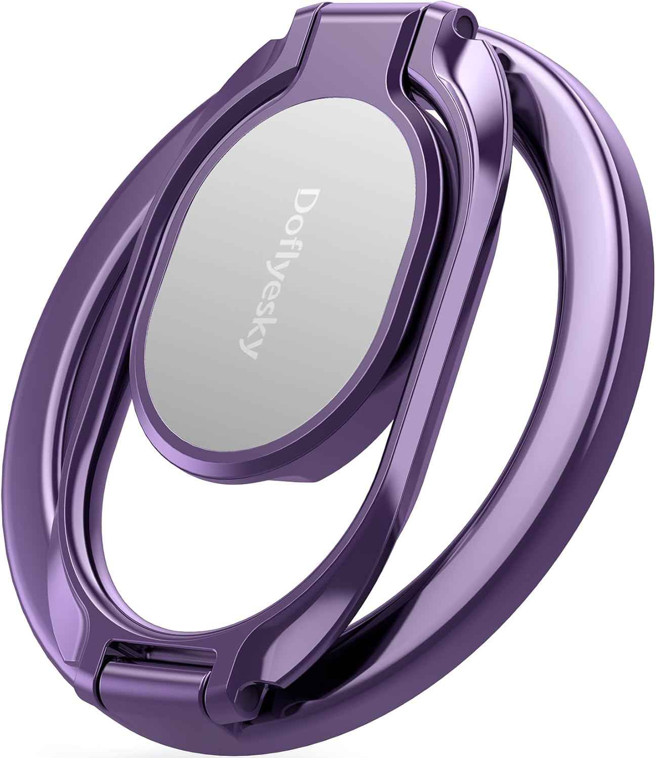 Magnetic Phone Ring Holder with Magsafe, Double Adjustable Gym Finger Ring Grip, Removable Phone Grip, for iPhone, iPad and Smartphones, Compatible with Magnetic Car Mount (Colorful)