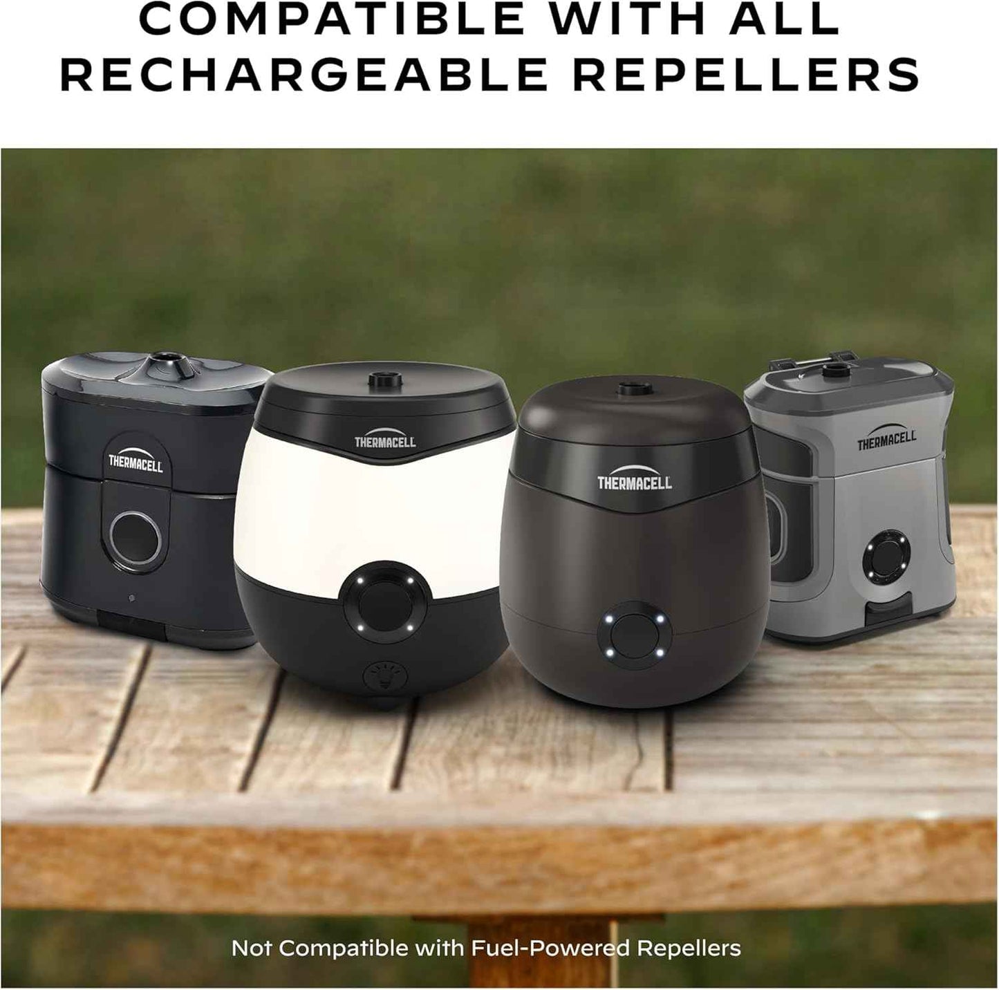 Thermacell Rechargeable Mosquito Repeller Refills; Advanced Repellent Formula Provides 20 Foot Protection Zone; Compatible with Thermacell E-Series & Radius Only; No DEET, Spray or Flame