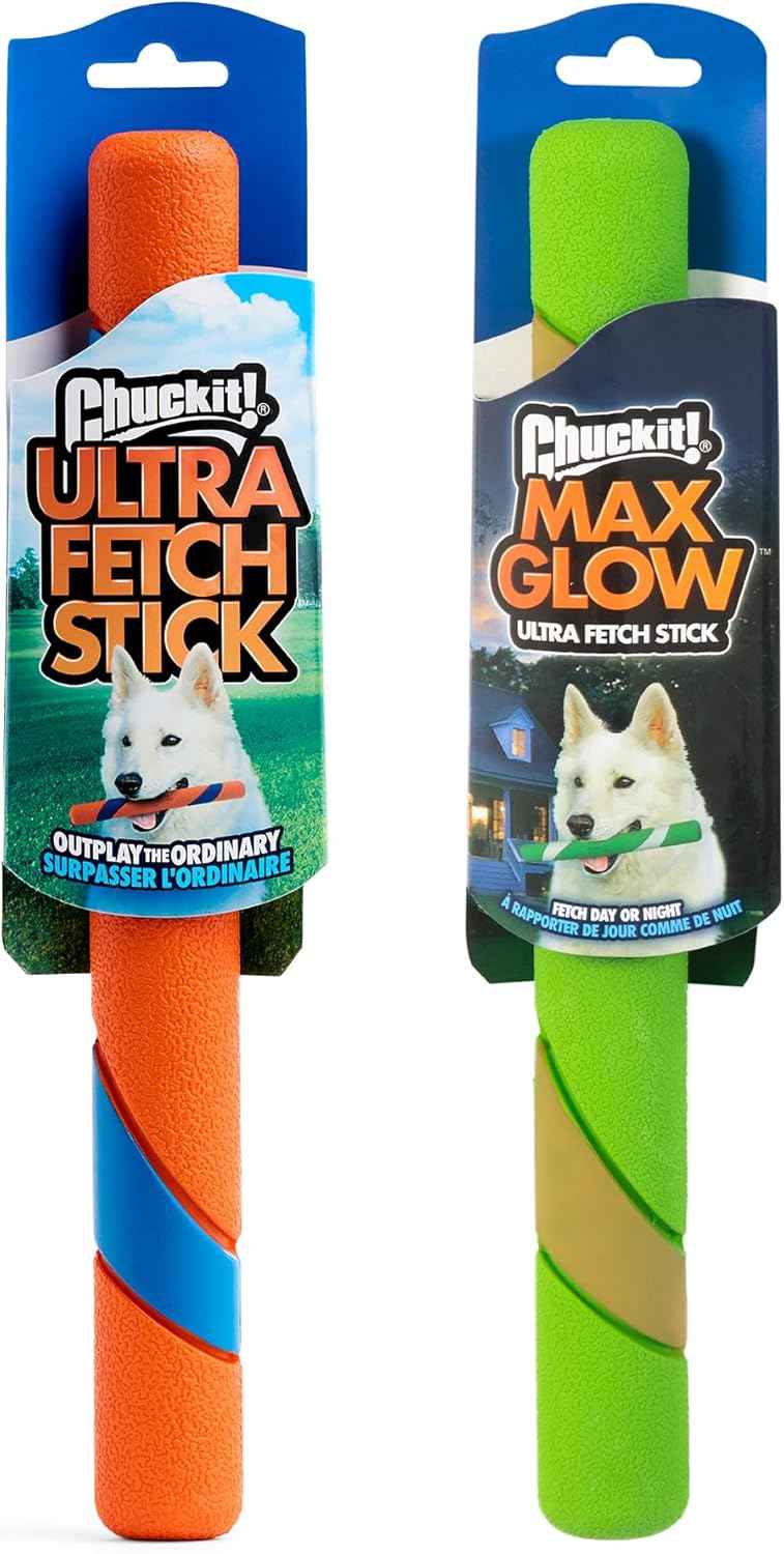Chuckit! Interactive Dog Toy Ultra Fetch Stick - 12 Inch Outdoor Dog Toy for All Breed Sizes