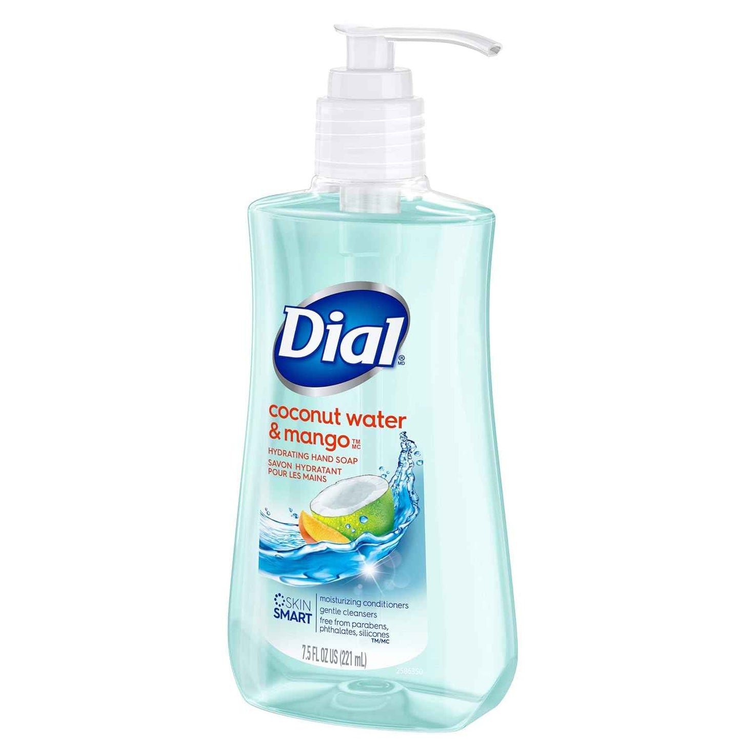 Dial Liquid Hand Soap, Coconut Water & Mango, 7.5 Ounce