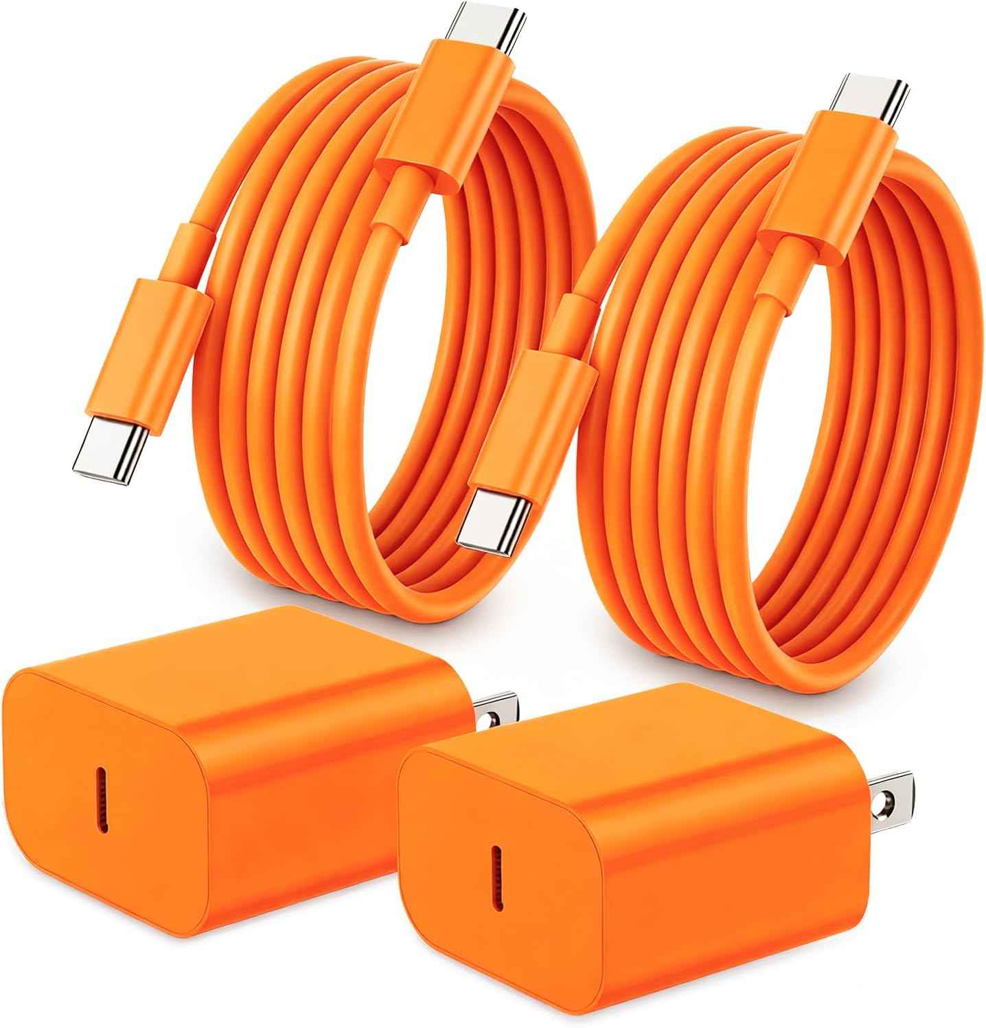 iPhone 17 16 15 Charger Fast Charging,2Pack 20W Apple iPad USB C Wall Chrager Block with 6FT USB C to C Cable for iPhone 17/Pro/Pro Max/17 Air/ 16/16 Pro/16 Pro Max/15/Plus/Pro/Pro Max (White)