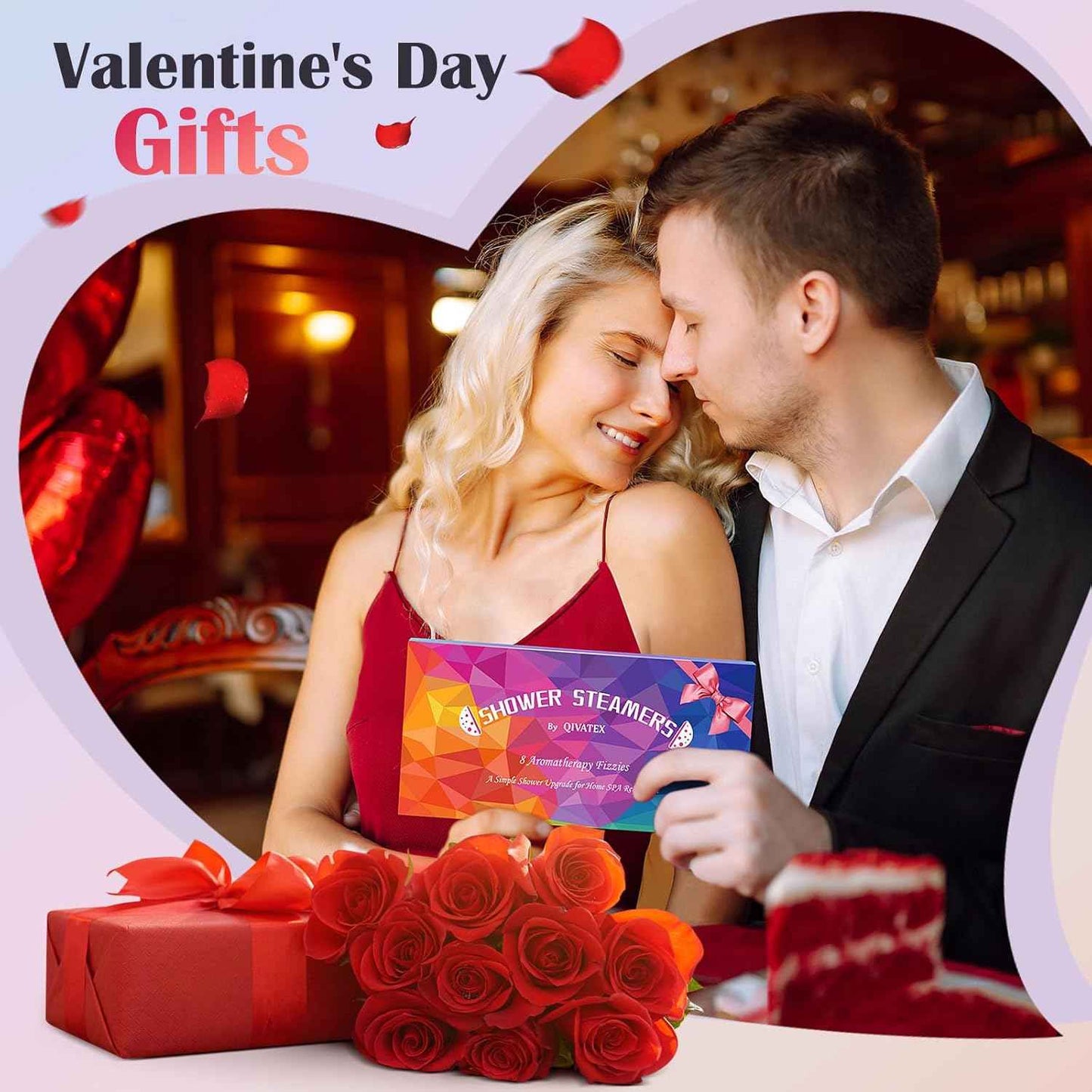 Shower Steamers Aromatherapy, Valentines Day Gifts for Her, Birthday Gifts for Women Teen Girls Wife Mom, Natural Essential Oil SPA Self Care Relaxation Shower Bombs (8 Pack) | Aromatherapy, Birthday Gifts, Natural Essential Oil, Home SPA, Self Care, Stre