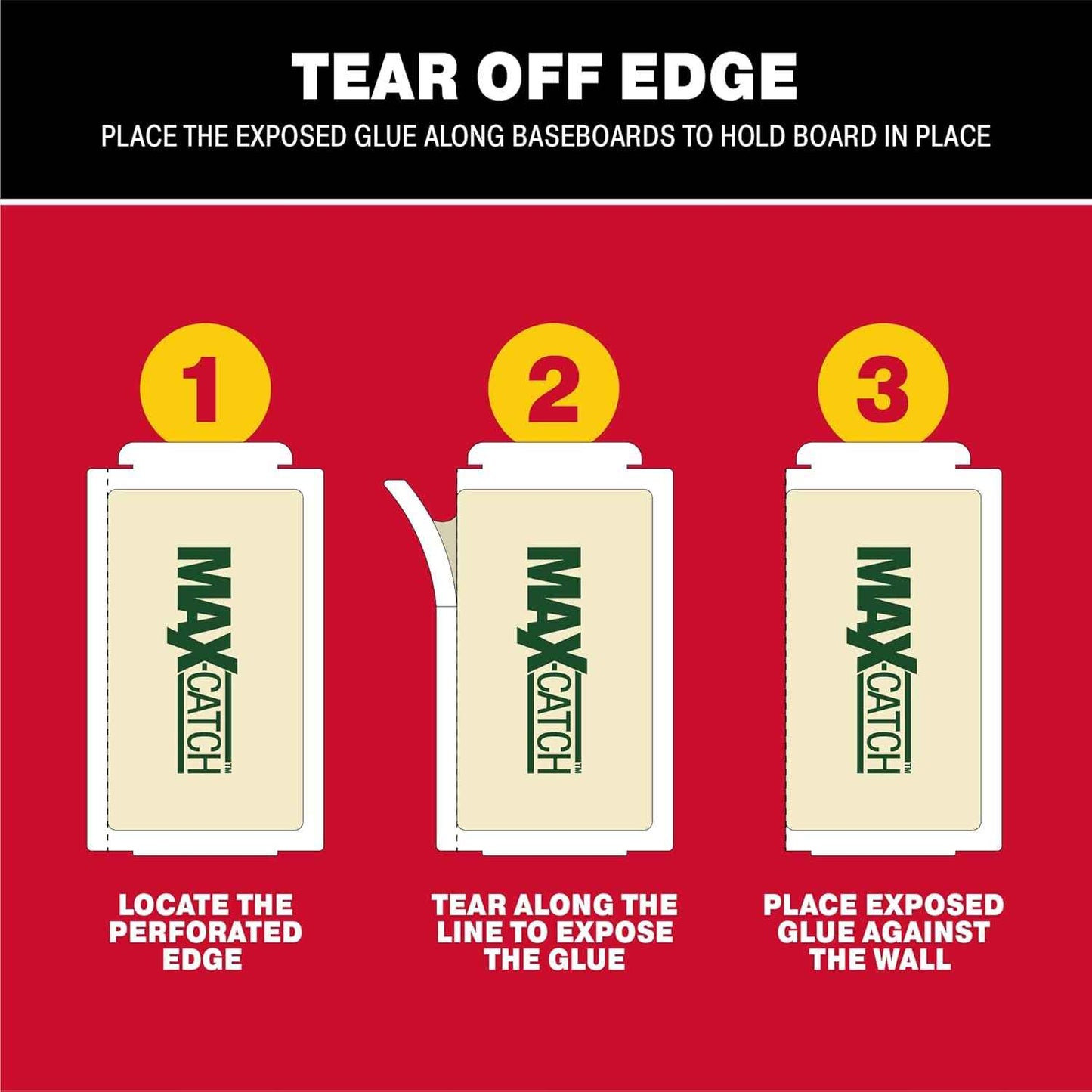 Catchmaster Max-Catch Mouse & Insect Glue Trap 72pk, Mouse Traps Indoor for Home, Sticky Pest Control Adhesive Tray for Catching Bugs, Non Toxic Bulk Pre-Baited Glue Boards