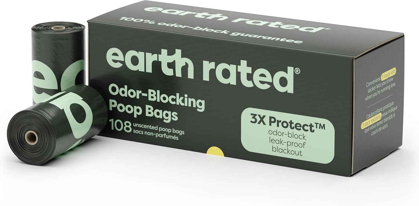 Earth Rated Poop Bags for Dogs, Guaranteed Leak Proof and Extra Thick Waste Bag Refill Rolls, Lavender Scented, 270 Count