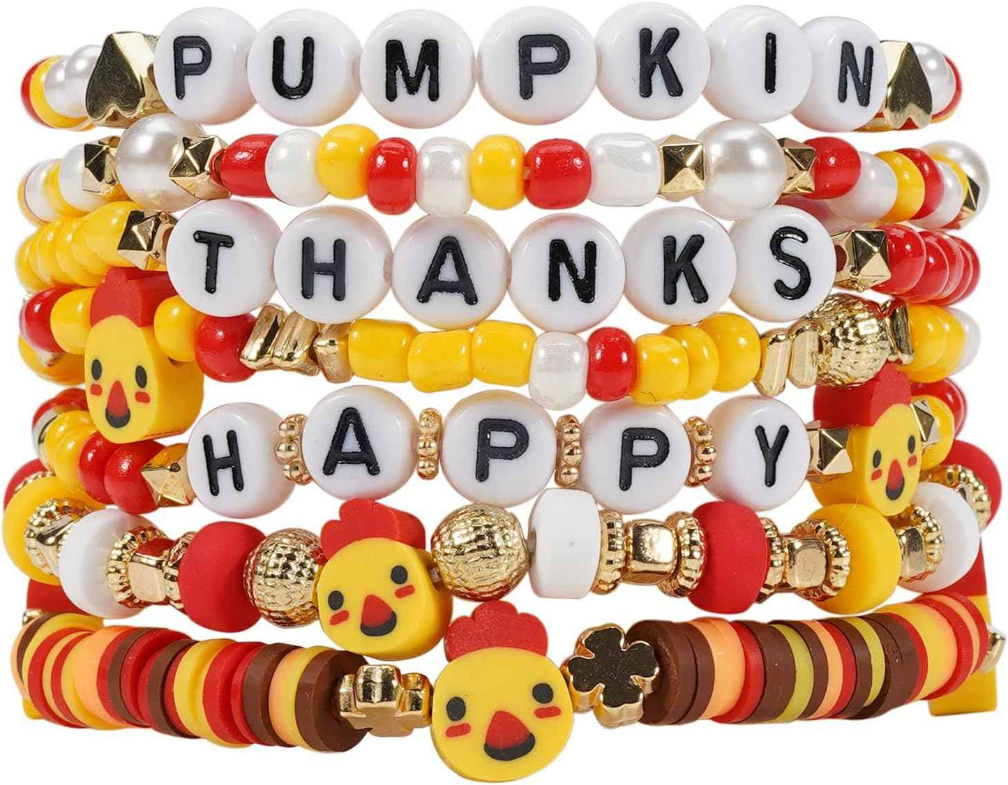 Twinfree Bohemian Bracelets for Women Stretch Multilayer Colorful Beads Bracelet with Charm Jewelry