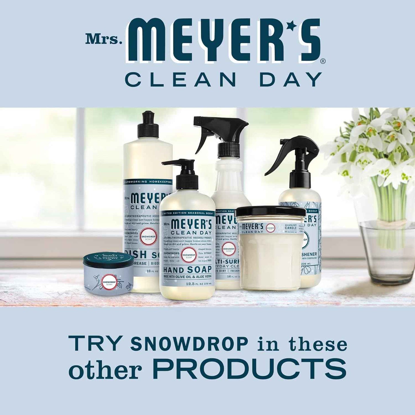 MRS. MEYER'S CLEAN DAY Multi-Surface Cleaner, Snow Drop, 16 OZ