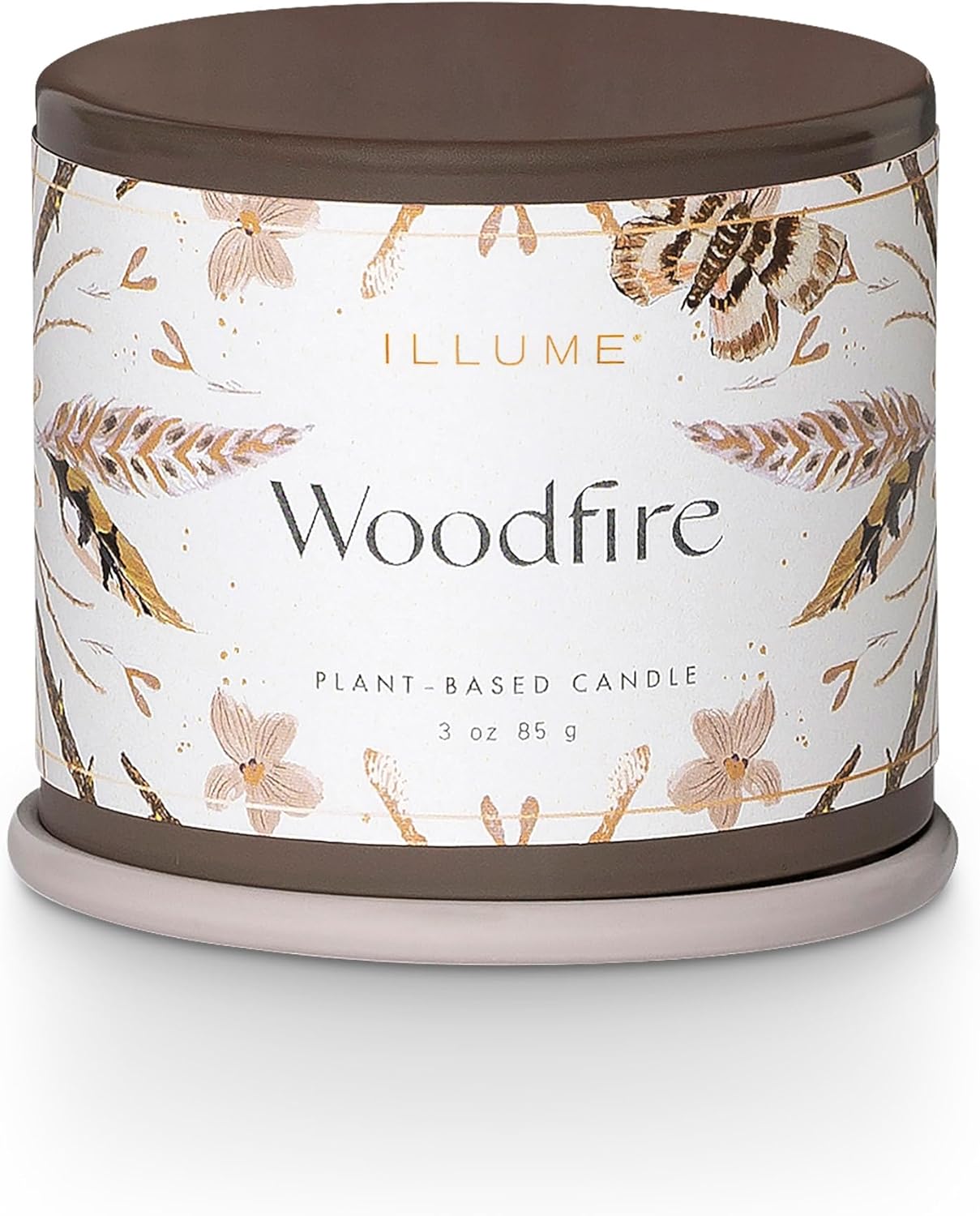 ILLUME Vanity Tin Candle, Woodfire