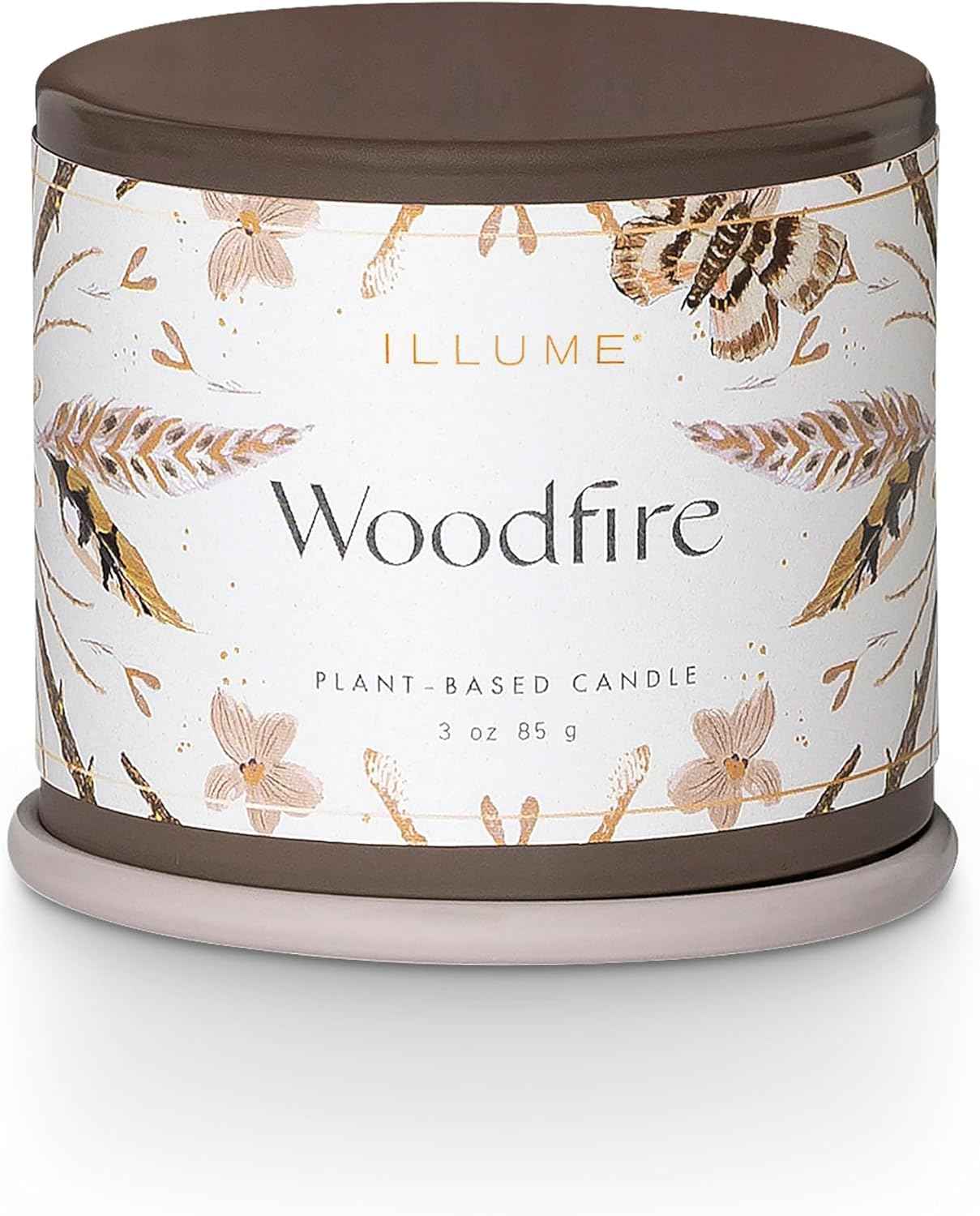 ILLUME Vanity Tin Candle, Woodfire