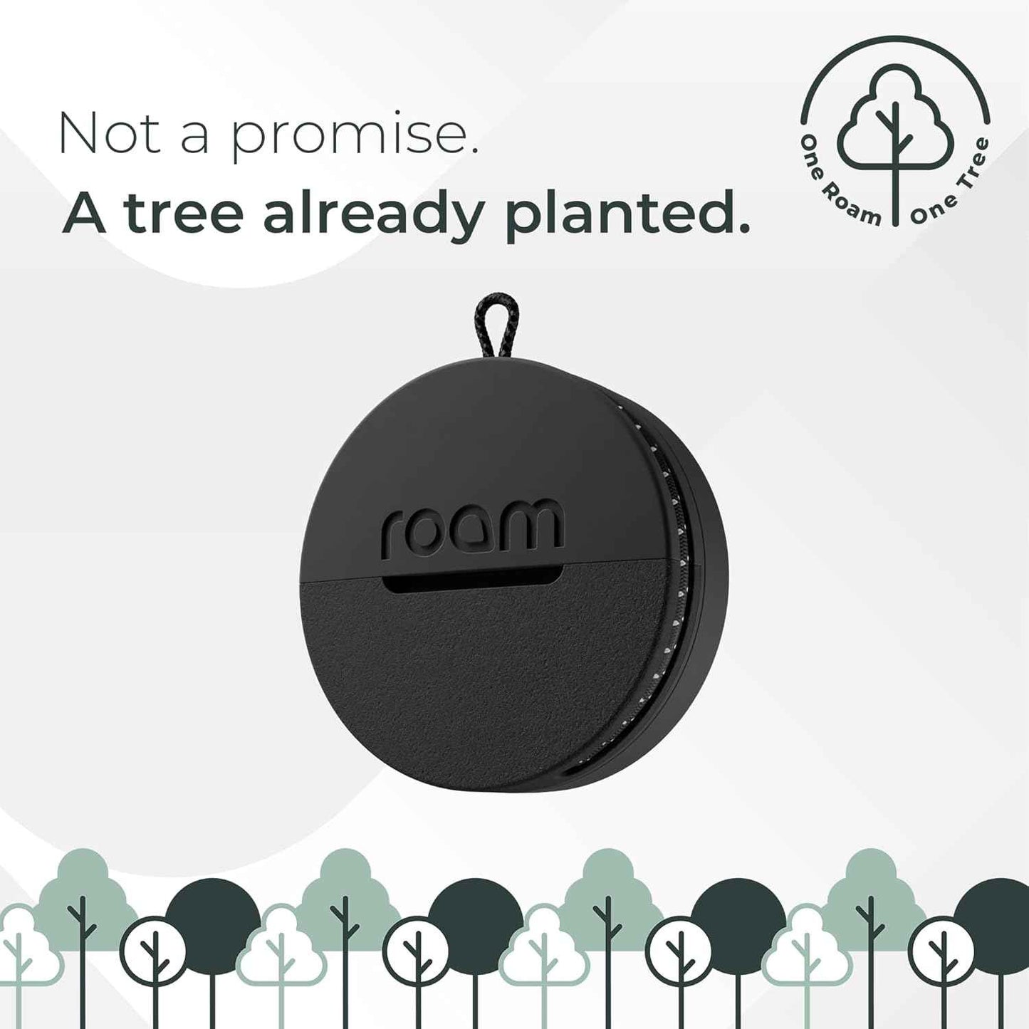 ROAM SMART TRACKER - Bluetooth Tracker & Item Locator for Keys, Wallet, Luggage, Kid & Pet Gear, (iOS, Android Compatible), No App or Subscription, Fast Setup, Waterproof | 2-Pack, Black & Blue