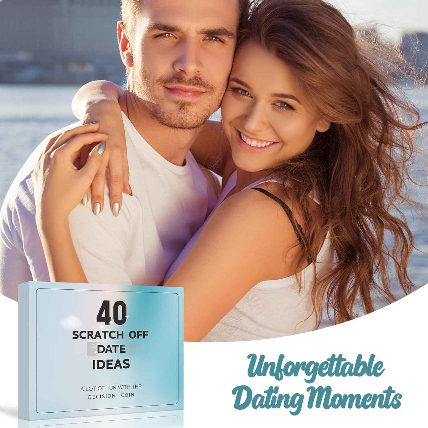 Valentines Day Gifts for Him Her Boyfriend Girlfriend, 40 Scratch Off Date Ideas Bridal Shower Gifts, Stocking Stuffers Anniversary Engagement Wedding Present for Men Women Husband Wife Couple Games