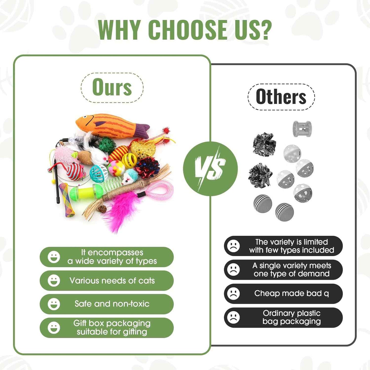 Fashion's Talk Cat Toys Variety Pack for Kitty 20 Pieces