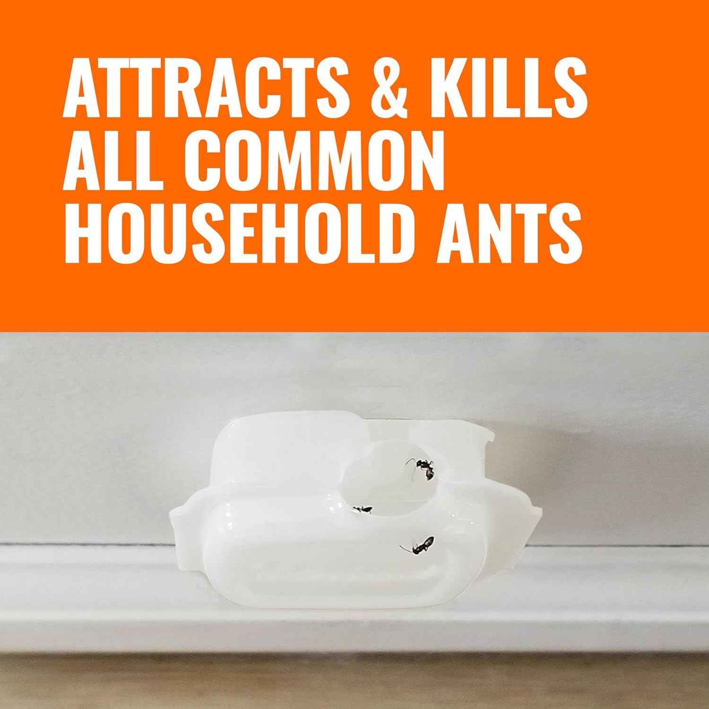 TERRO Indoor Liquid Ant Baits with Adhesive Strips for Discreet Baiting - TERRO Ant Trap and Bait Station - 8 Pack - T334SR