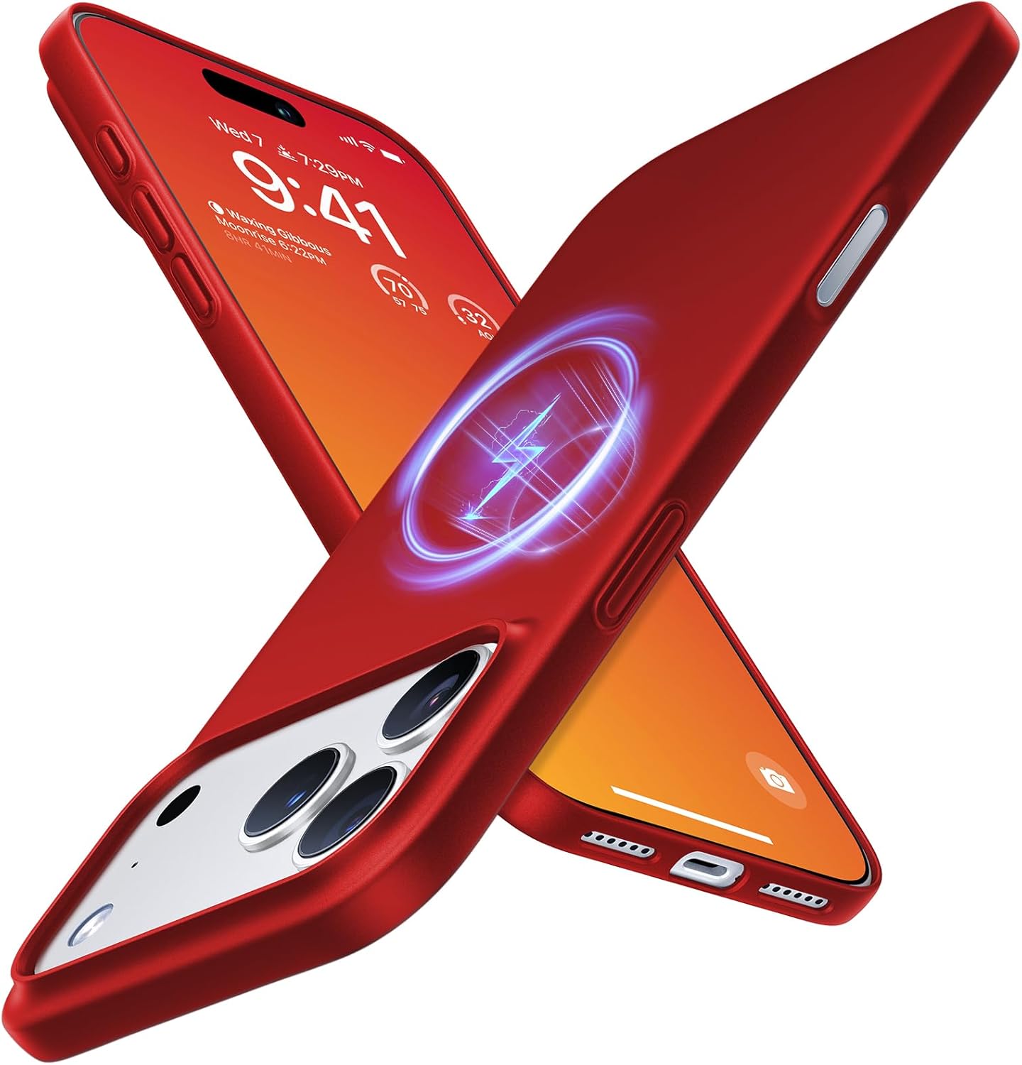 TORRAS Magnetic Slim Fit for iPhone 17 Pro Case 6.3 inch, Ultra-Thin, Compatible with MagSafe, Lightweight Matte Anti-Scratch Hard PC Cover Phone Case for iPhone 17 Pro OriginFit, Deep Blue - Rayz Mart