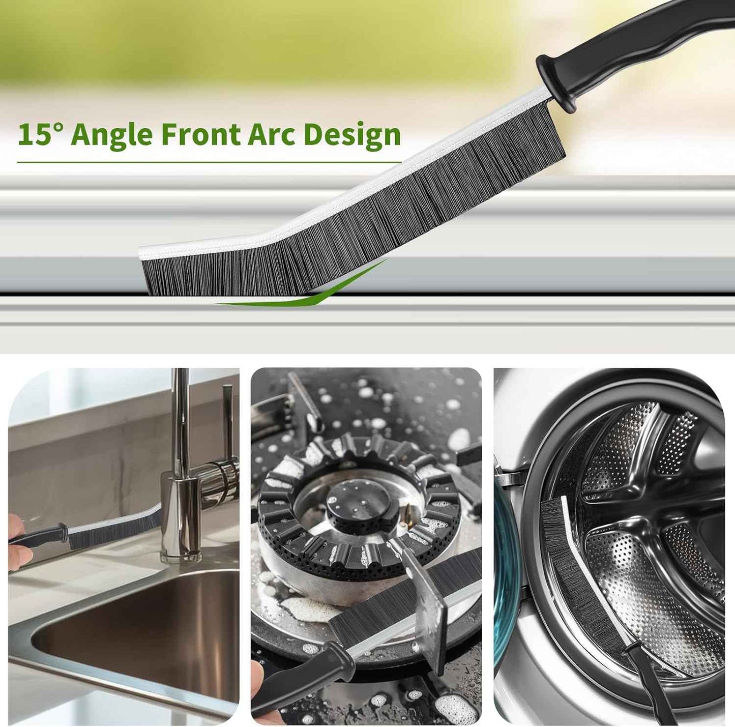 Crevice Cleaning Brush,8 Pcs Cleaning Supplies,Hard Bristle Crevice Cleaning Brush,Crevice Cleaning Brushes for Household Use Bathroom Tiles Kitchen Practical and Durable