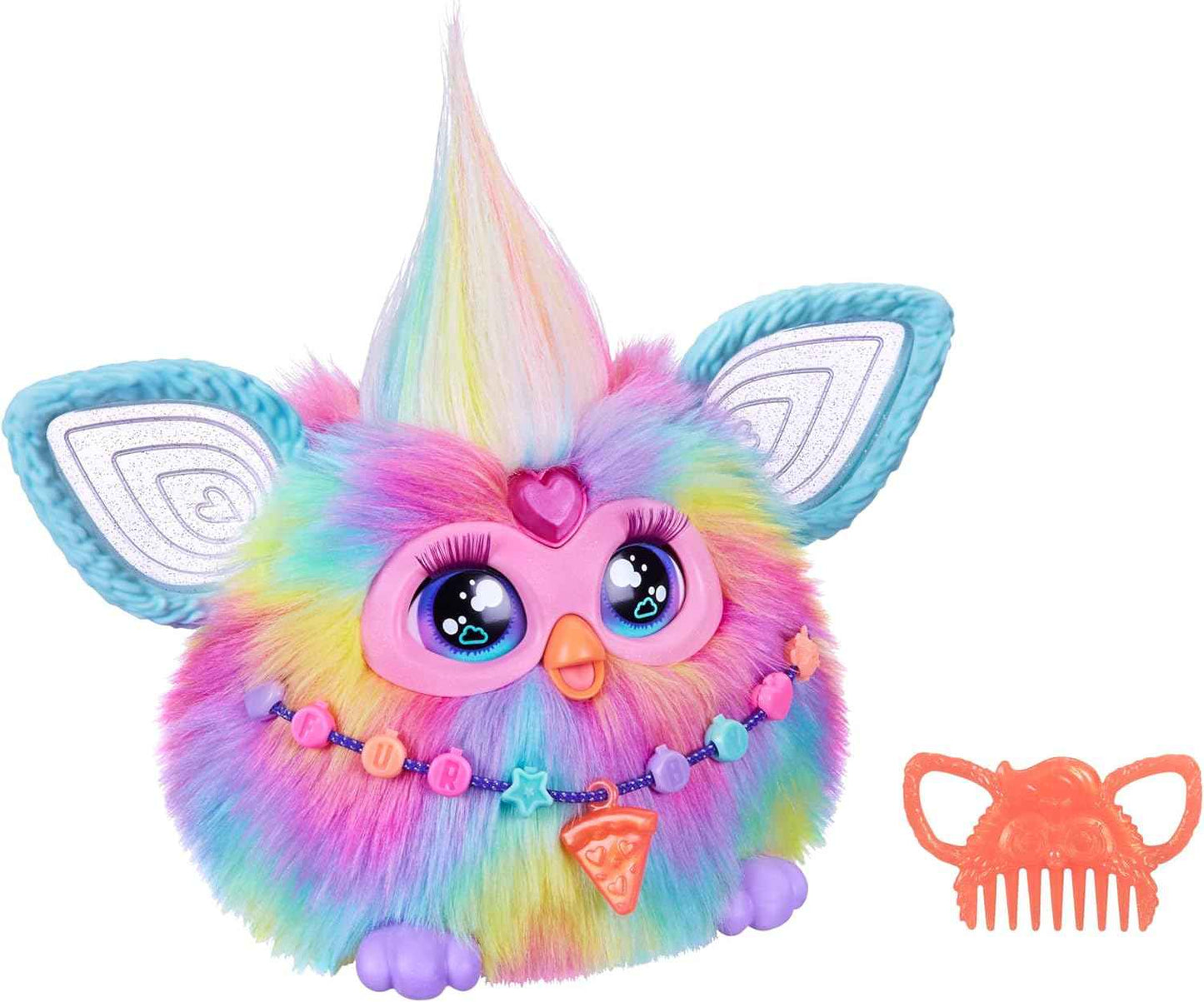 Furby Purple, 15 Fashion Accessories, Interactive Plush Toys for 6 Year Old Girls & Boys & Up, Voice Activated Animatronic