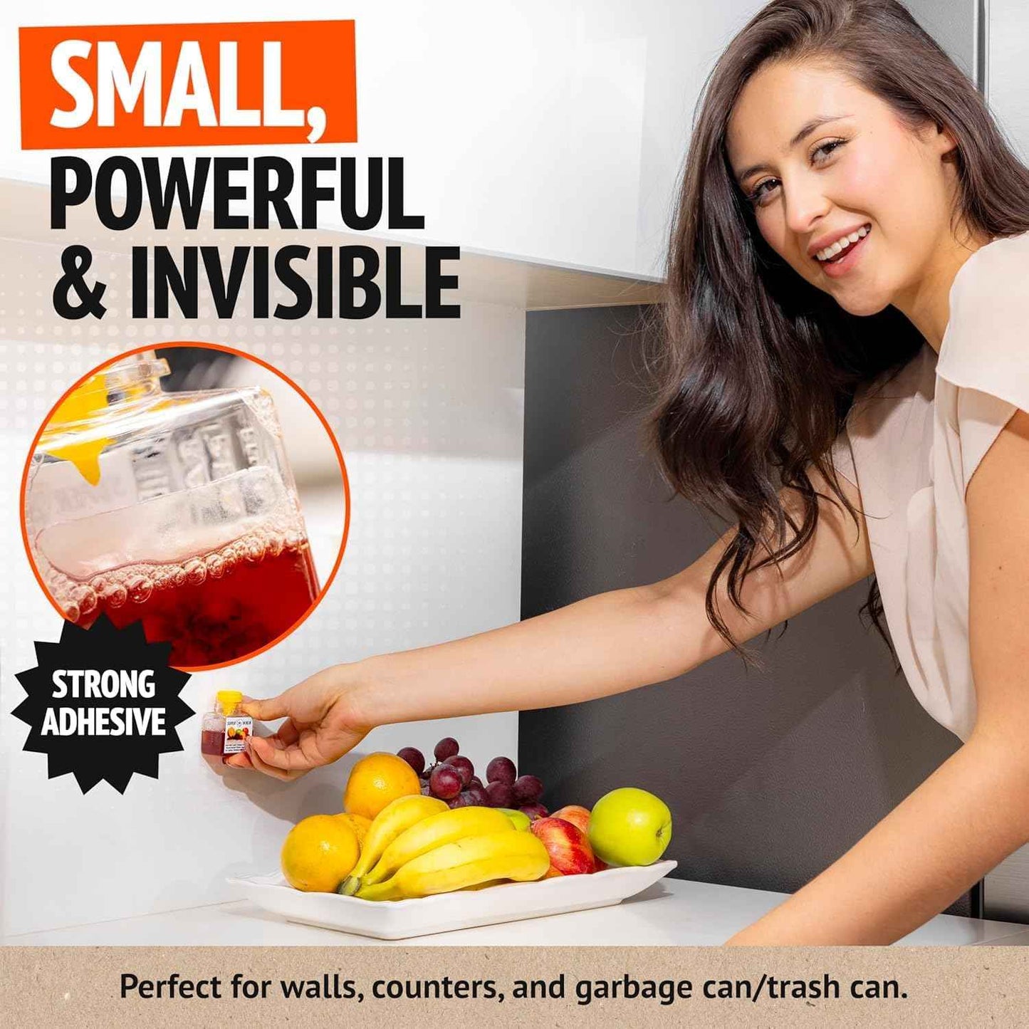 Super Ninja Fruit Fly Traps for Indoors - 4 Pack, Highly Effective Fruit Fly Catcher for Indoor Use for Home & Kitchen, Up to 3 Weeks of Performance per Bottle, Kid & Pet Friendly