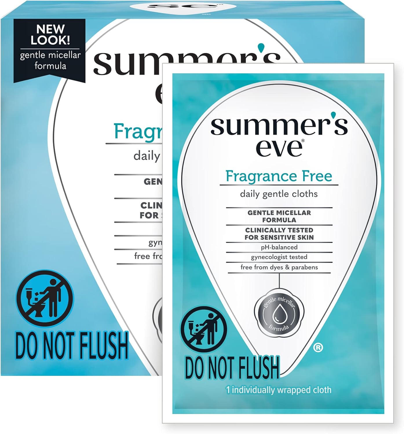 Summer's Eve Ultimate Odor Protection Daily Feminine Wipes, Gentle pH-Balanced Formula with Boric Acid Cleanses & Removes Vaginal Odor, Individually Wrapped Body Wipes, 12 Count