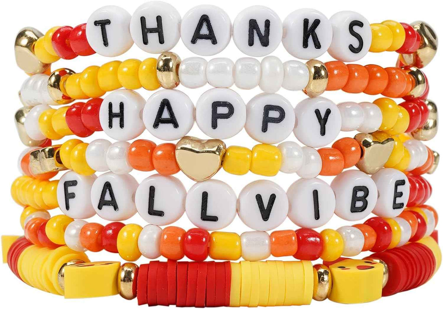 Twinfree Bohemian Bracelets for Women Stretch Multilayer Colorful Beads Bracelet with Charm Jewelry