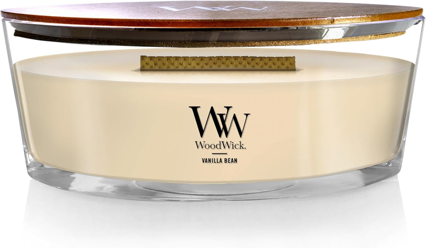 WoodWick Cinnamon Chai Holiday Candle Gifts for Women and Men, 9.7 oz Medium Hourglass Candle with Crackling Wick