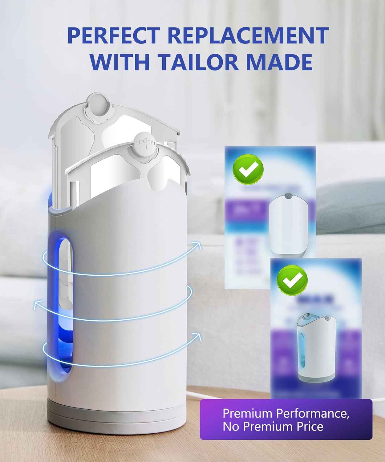 10 Pack Refill Cartridges, 2025 Upgraded High-Stick Refills, Compatible with Indoor Light M364 & Max, Easy to Replace