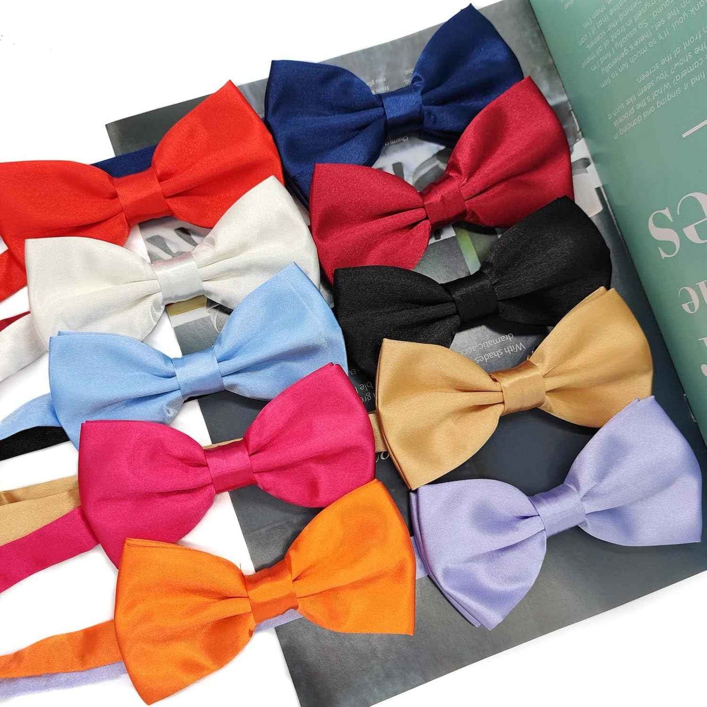 Medsuo Adjustable Bowtie, Men BowtiePre-Tied Bow Tie for Parties