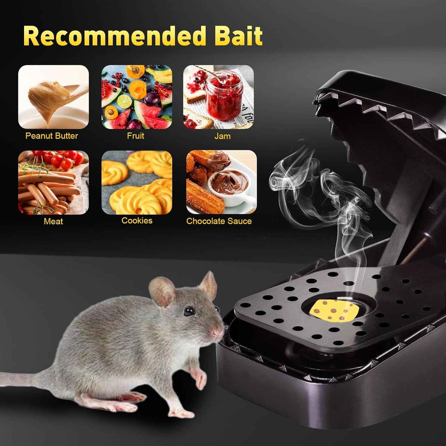 Mouse Traps 12-Pack, Indoor Outdoor Use, Small Mice Catchers for Home Indoor, Reusable Mice Trap, Quick-Set Mousetraps for House