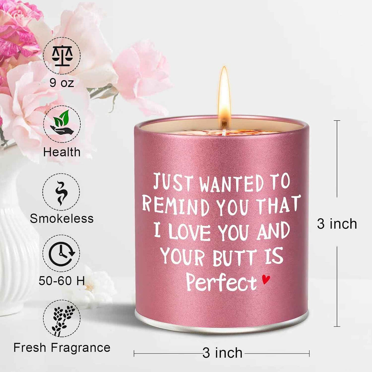 Valentines Day Gifts for Her Girlfriend Wife Women Friend Sisters Romantic Naughty Christmas Valentines Galentines Mothers Day Anniversary Friendship Birthday Funny ldeas Scented Candle