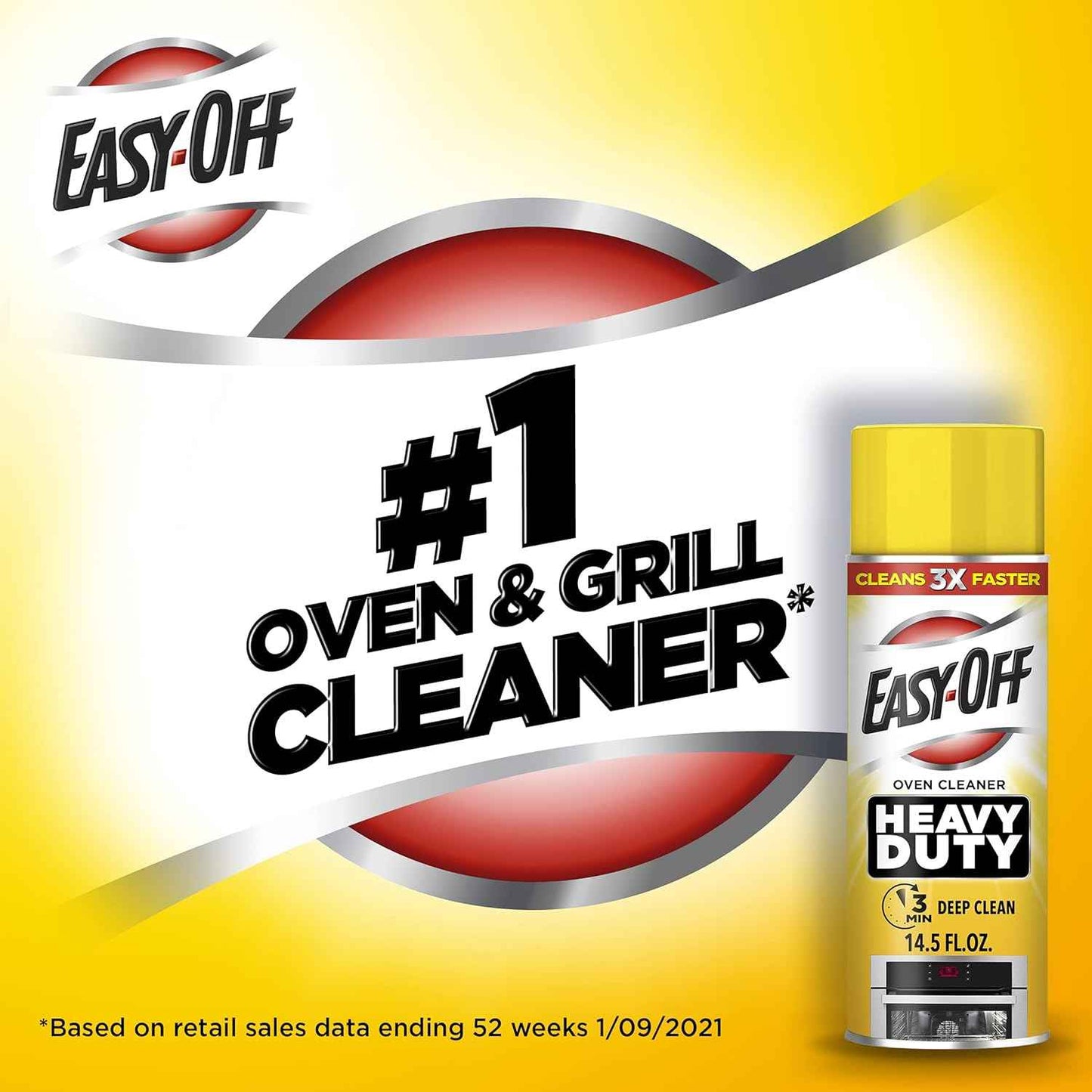 Easy Off Heavy Duty Oven Cleaner, Regular Scent 14.5 oz Can (Pack of 2)
