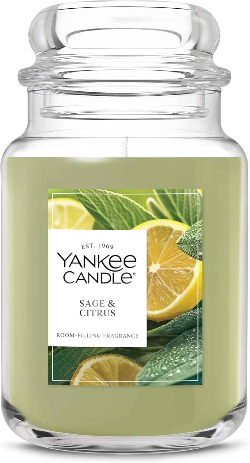 Yankee Candle, Warm Luxe Cashmere Fall Scented Candle, 22oz Large Jar with up to 150 Hour Burn Time