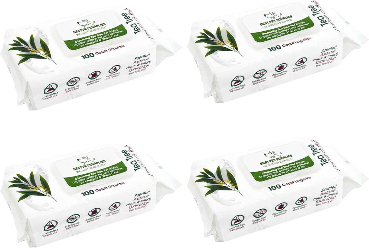 Best Pet Supplies Pet Wipes for Dogs - Dog Wipes Cleaning Deodorizing, for Coats, Ears, Paws - Hydrating, Aloe Vera