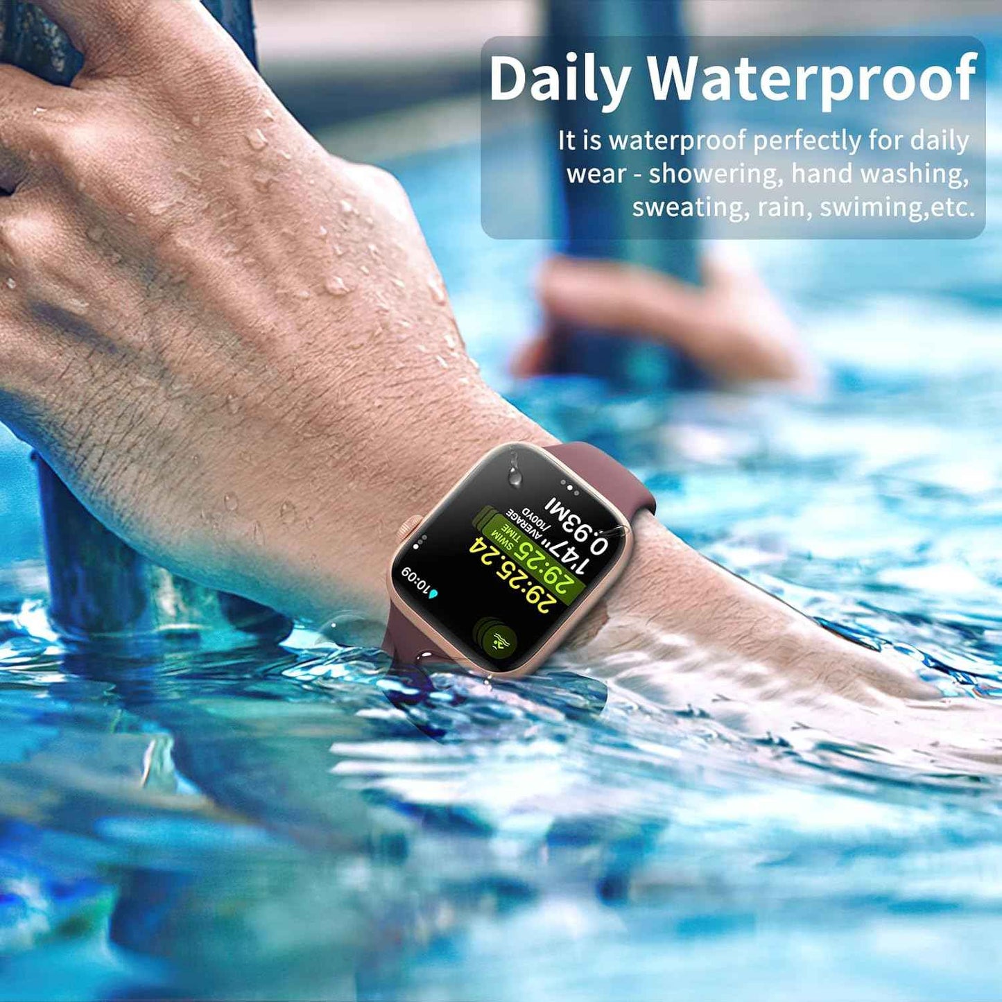 6 Pack Sport Bands Compatible with Apple Watch Band 38mm 40mm 41mm 42mm 44mm 45mm 49mm 46mm,Silicone Waterproof Strap for iWatch Apple Watch Series 11 10 9 Ultra 8 7 6 5 4 3 2 1 SE Women Men