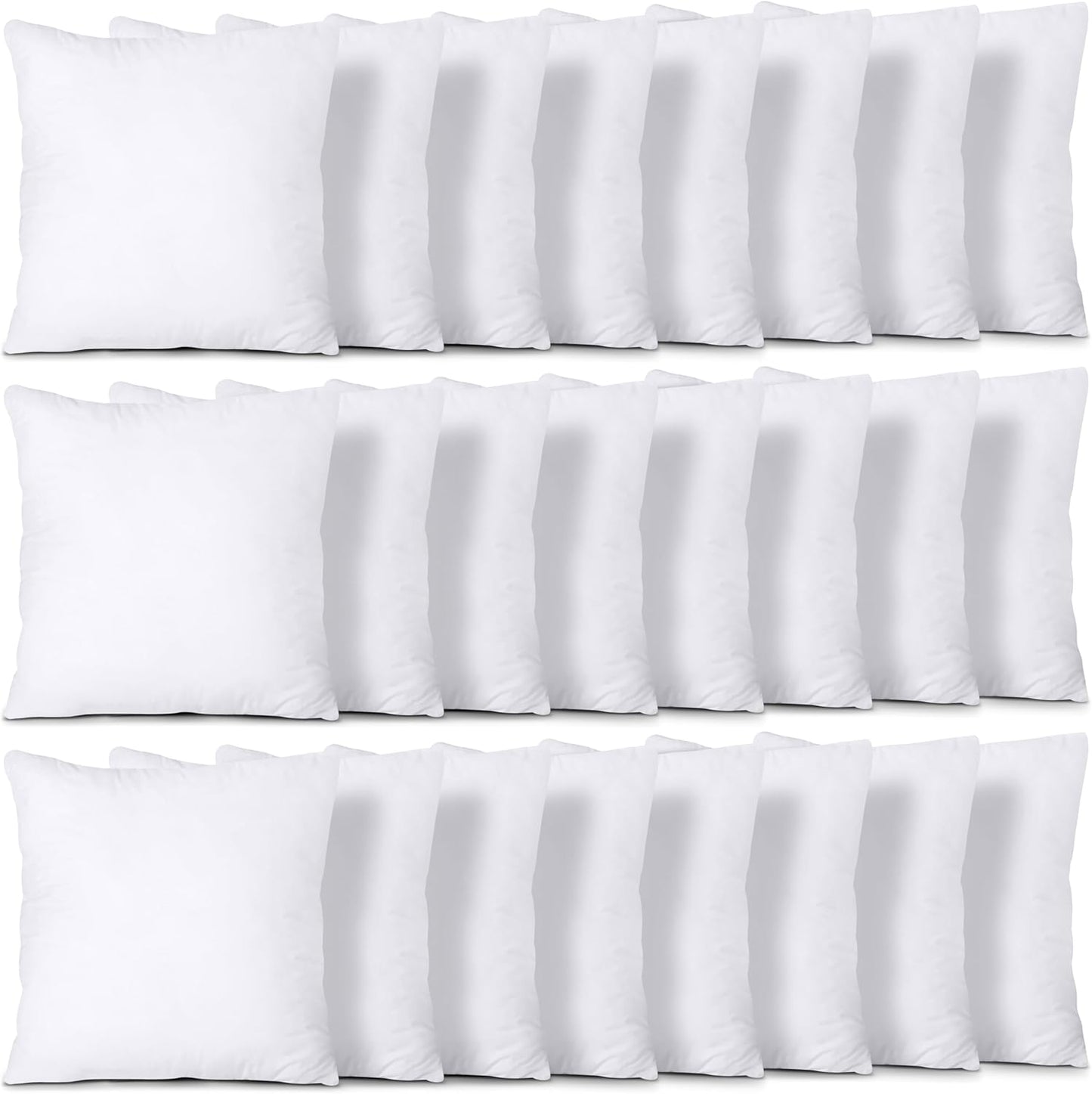 Utopia Bedding Throw Pillows (Set of 4, White), 18 x 18 Inches Pillows for Sofa, Bed and Couch Decorative Stuffer Pillow - Rayz Mart
