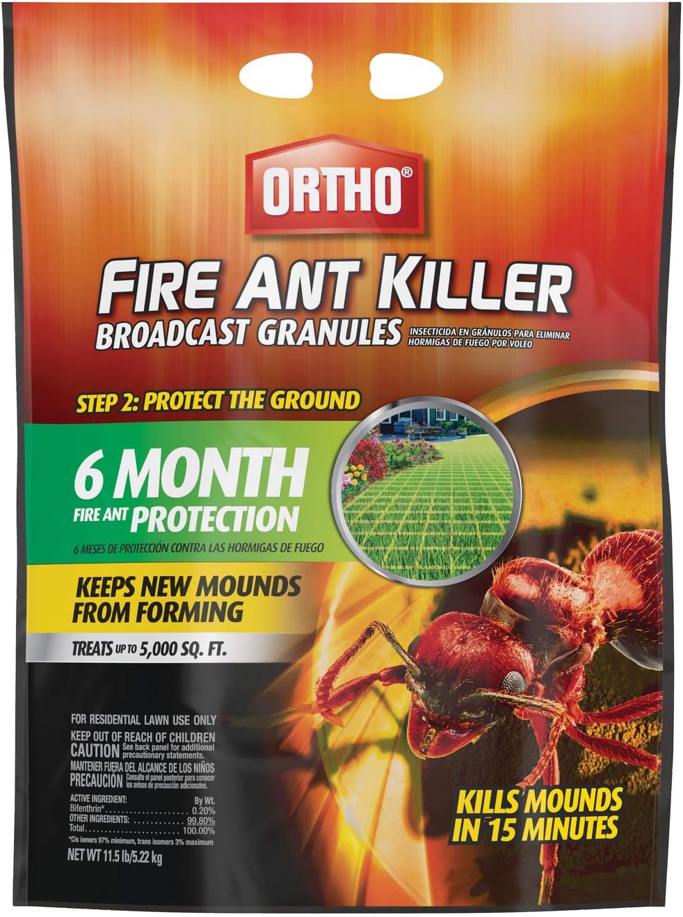 Ortho Orthene Fire Ant Killer1, Kills the Queen and Destroys Mounds, Begins Working in 60 minutes, 12 oz., 2-Pack