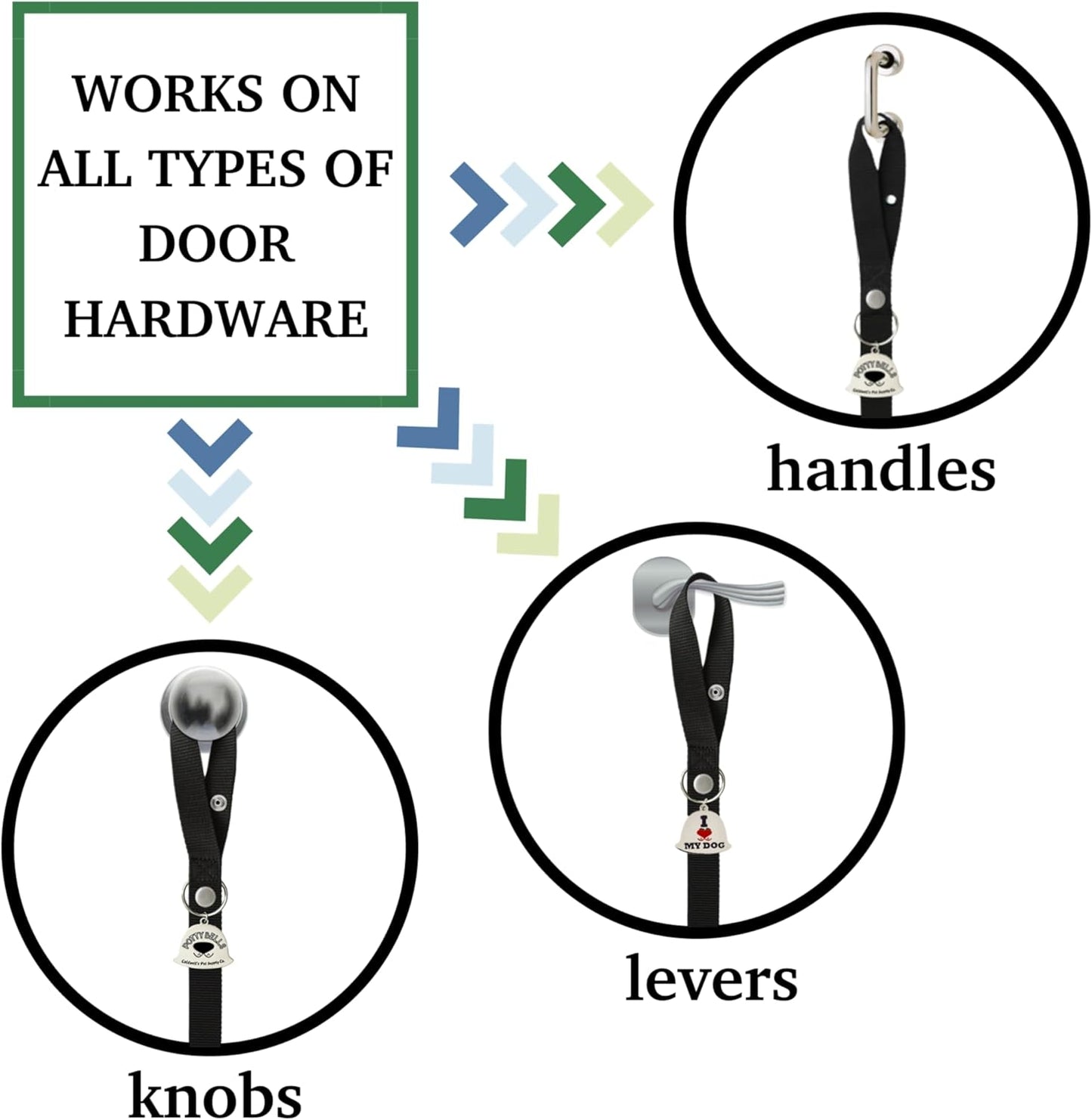 Caldwell's Pet Supply Co. Dog Potty Bells, Dog Door Bell, Bells to Go Outside, Potty Training Bell, Dogs Doorbell, Dogs Potty Doorbell, Ring to Go Pee, All Breed Puppy Training Tool